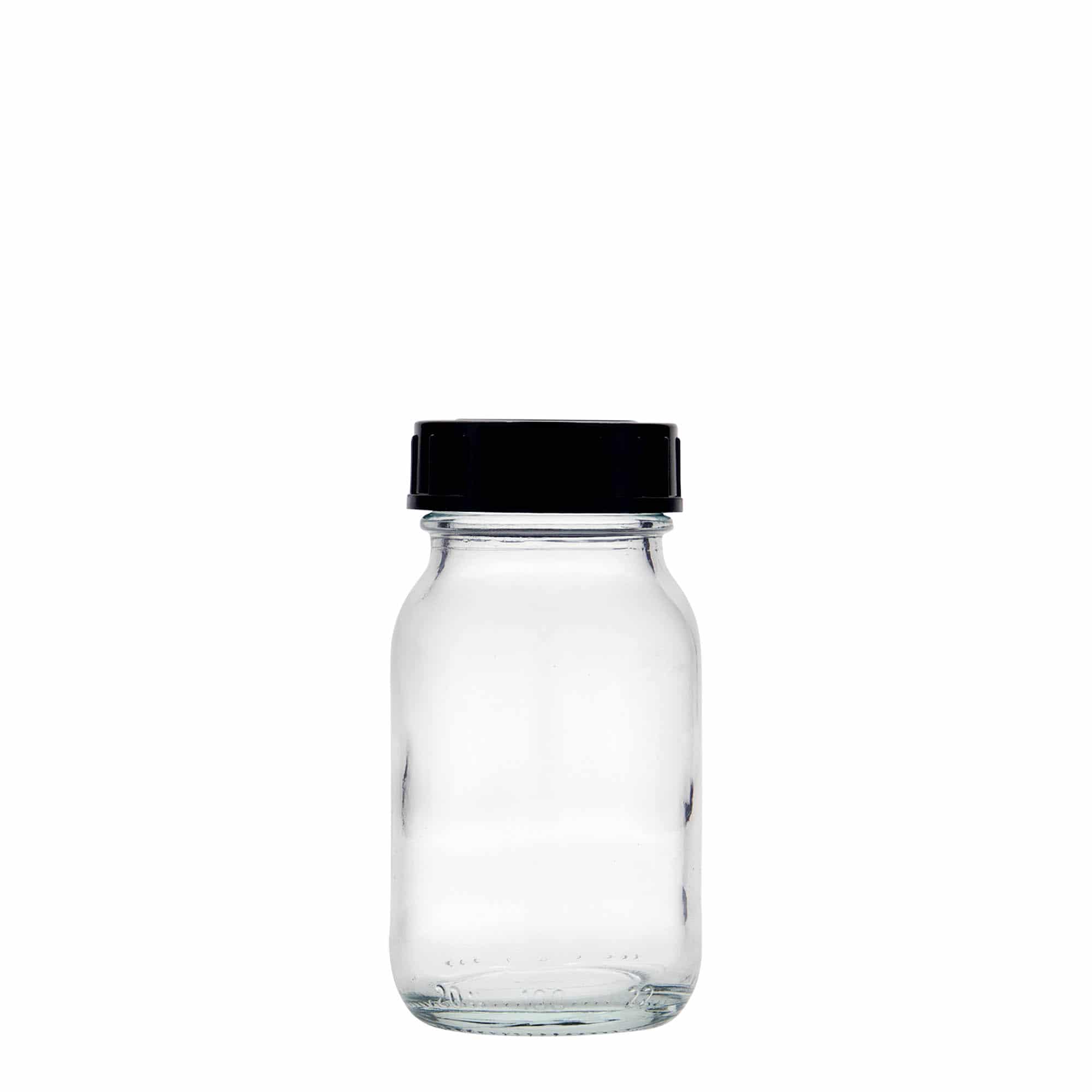 100 ml geniş ağızlı cam, ağız çapı: DIN 40