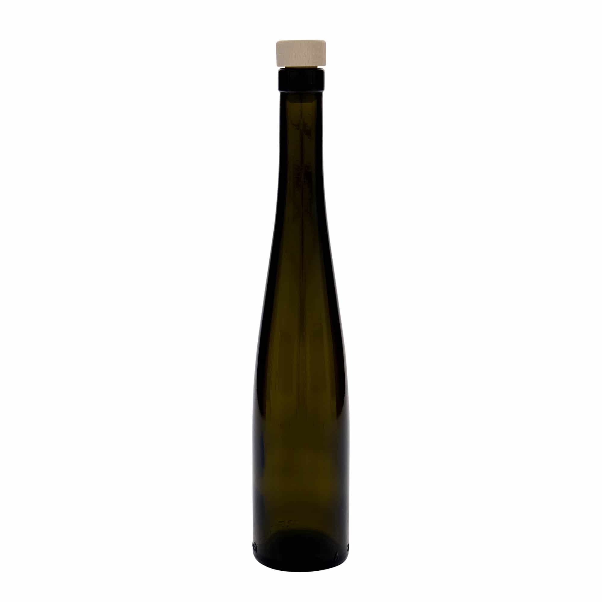 375 ml cam şişe 'Weinschlegel', antik yeşil, ağız: mantar