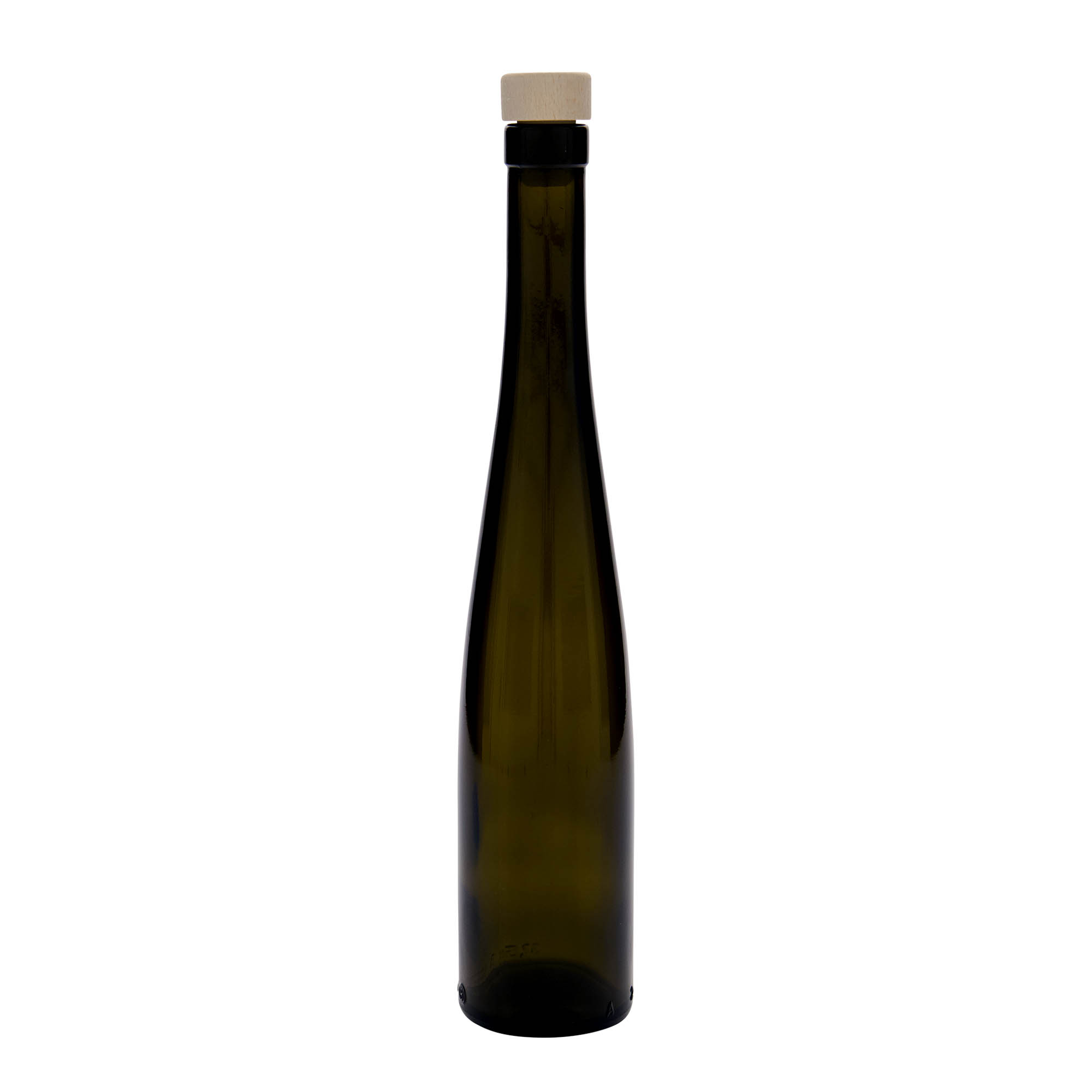 375 ml cam şişe 'Weinschlegel', antik yeşil, ağız: mantar