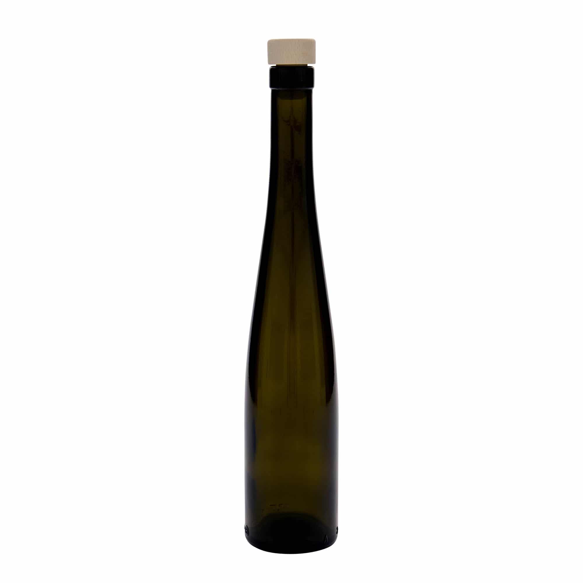 375 ml cam şişe 'Weinschlegel', antik yeşil, ağız: mantar