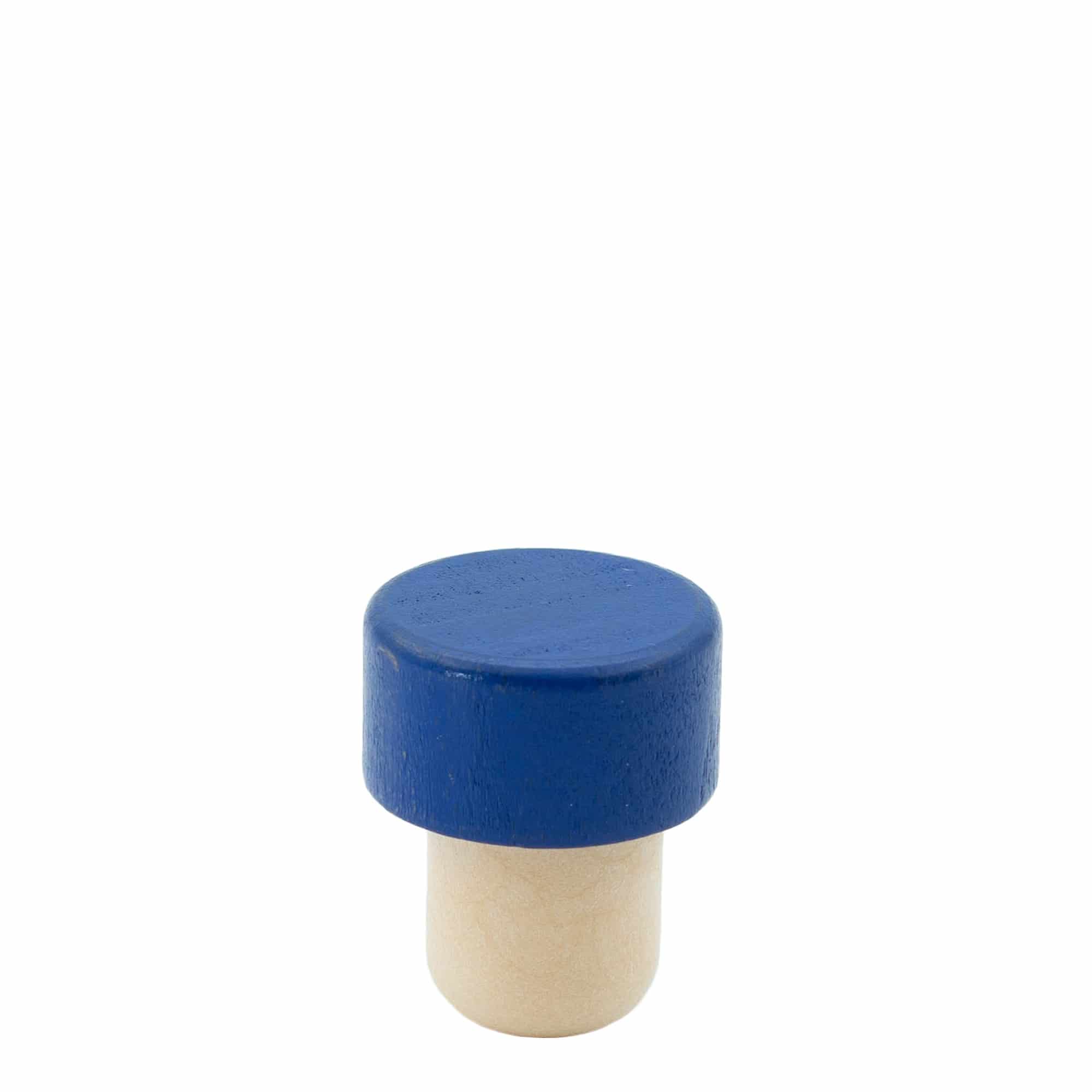 Sap mantarı 19 mm, Ahşap/Plastik, mavi, ağız için: Mantar