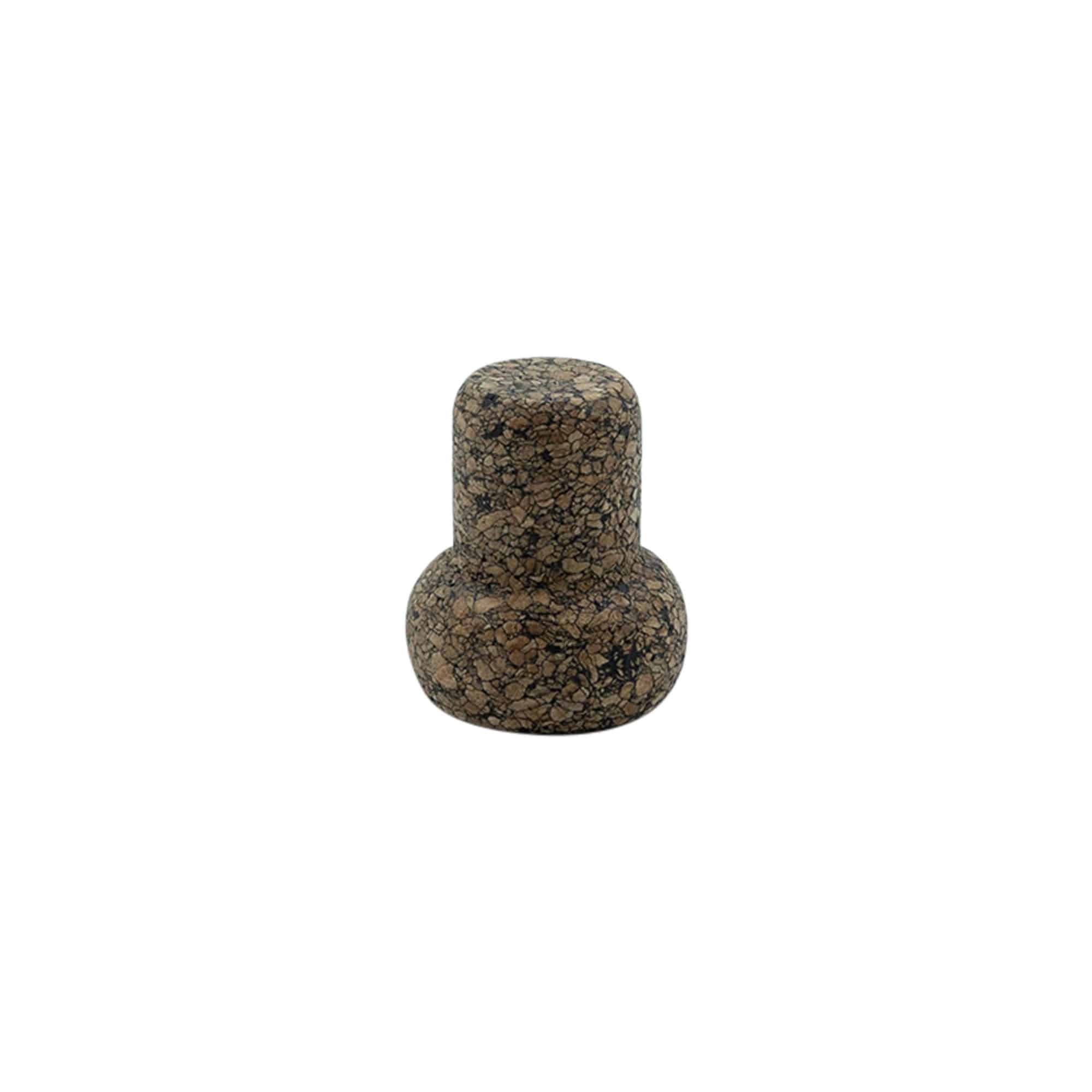 Sap mantarı 'Barrel' 19,5 mm, Corkcoal, ağız için: mantar