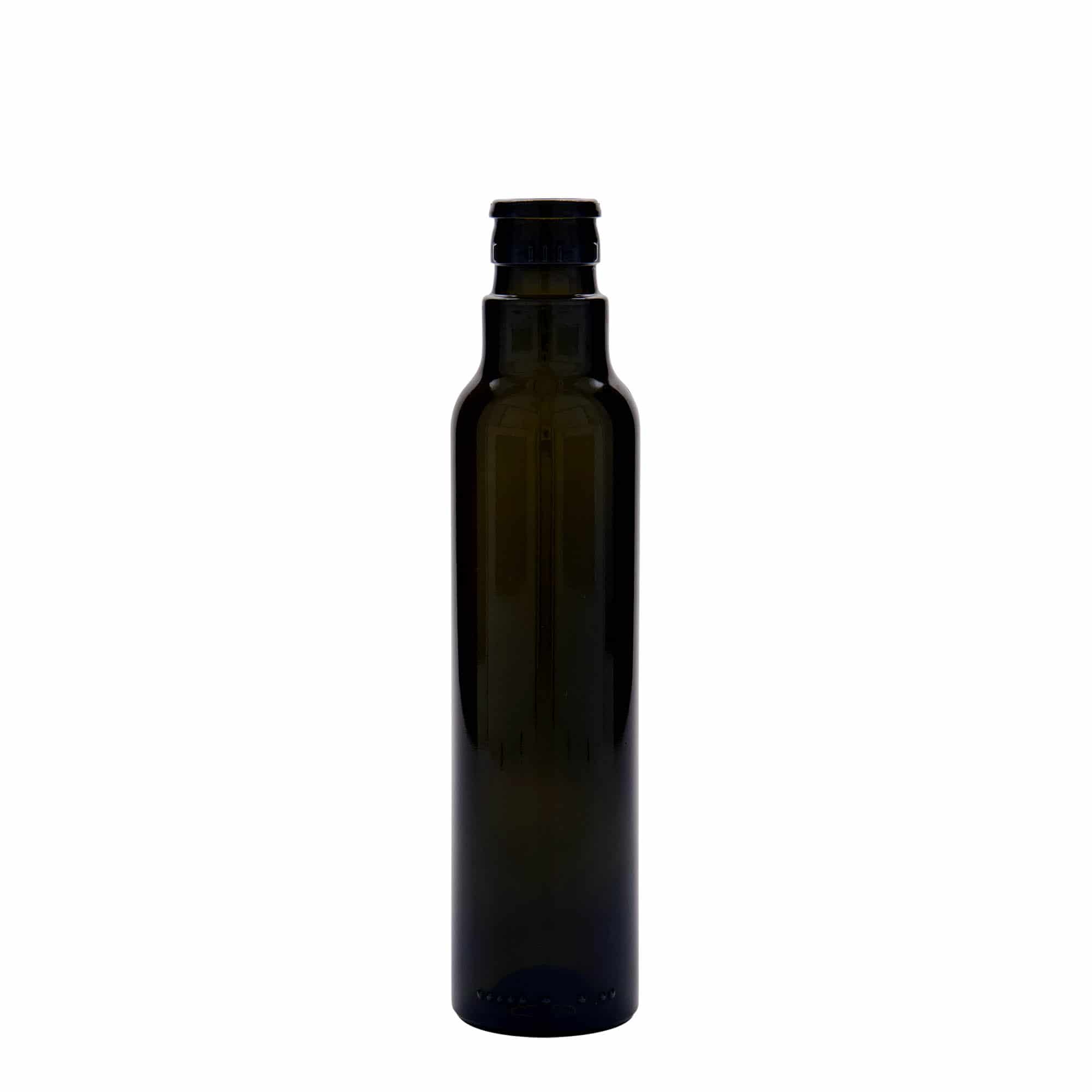 250 ml Sirke/Yağ Şişesi 'Willy New', Cam, antik yeşil, Ağız: DOP 250 ml Sirke/Yağ Şişesi 'Willy New', Cam, antik yeşil, Ağız: DOP