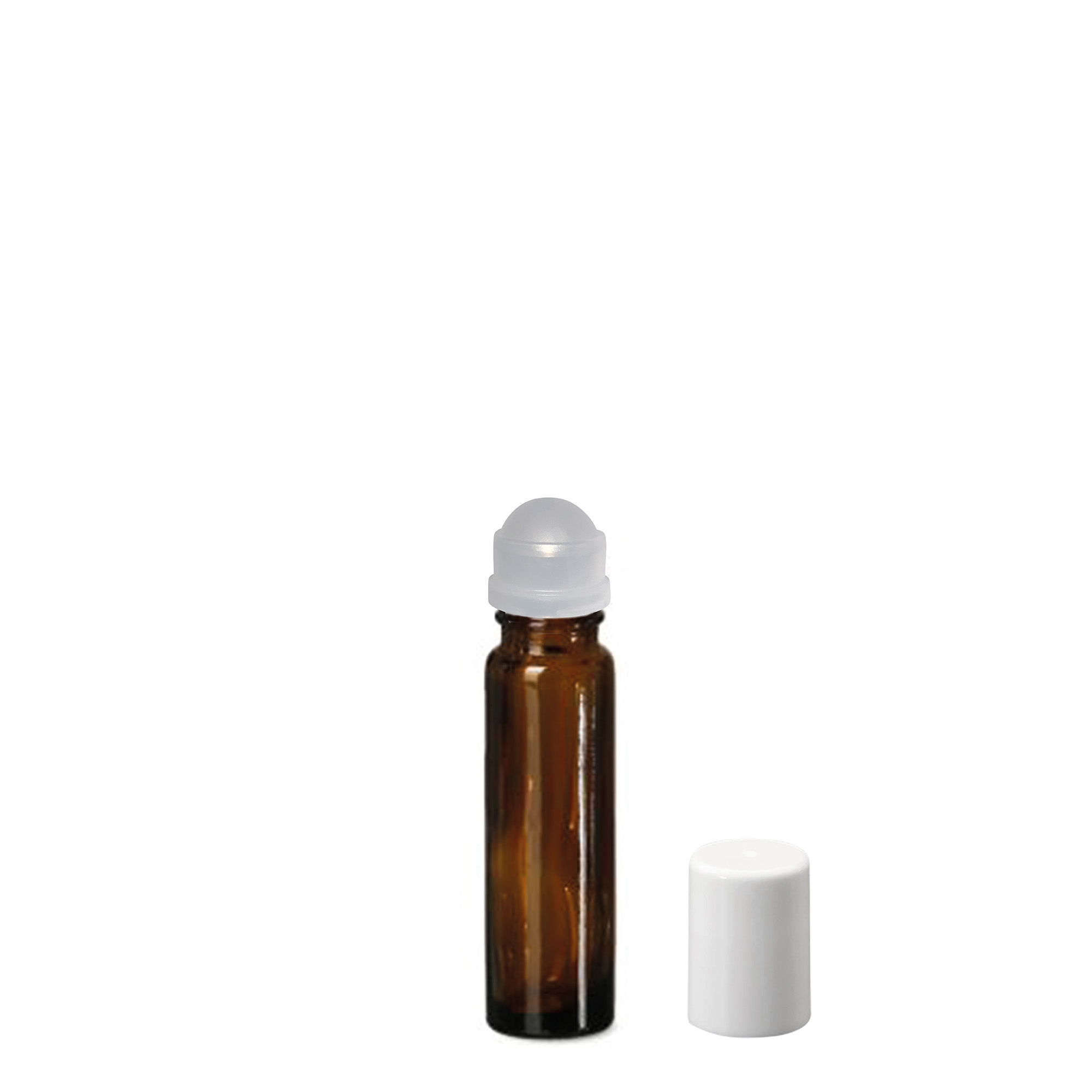 10 ml Roll-On şişe, cam, kahverengi, ağız: vidalı kapak
