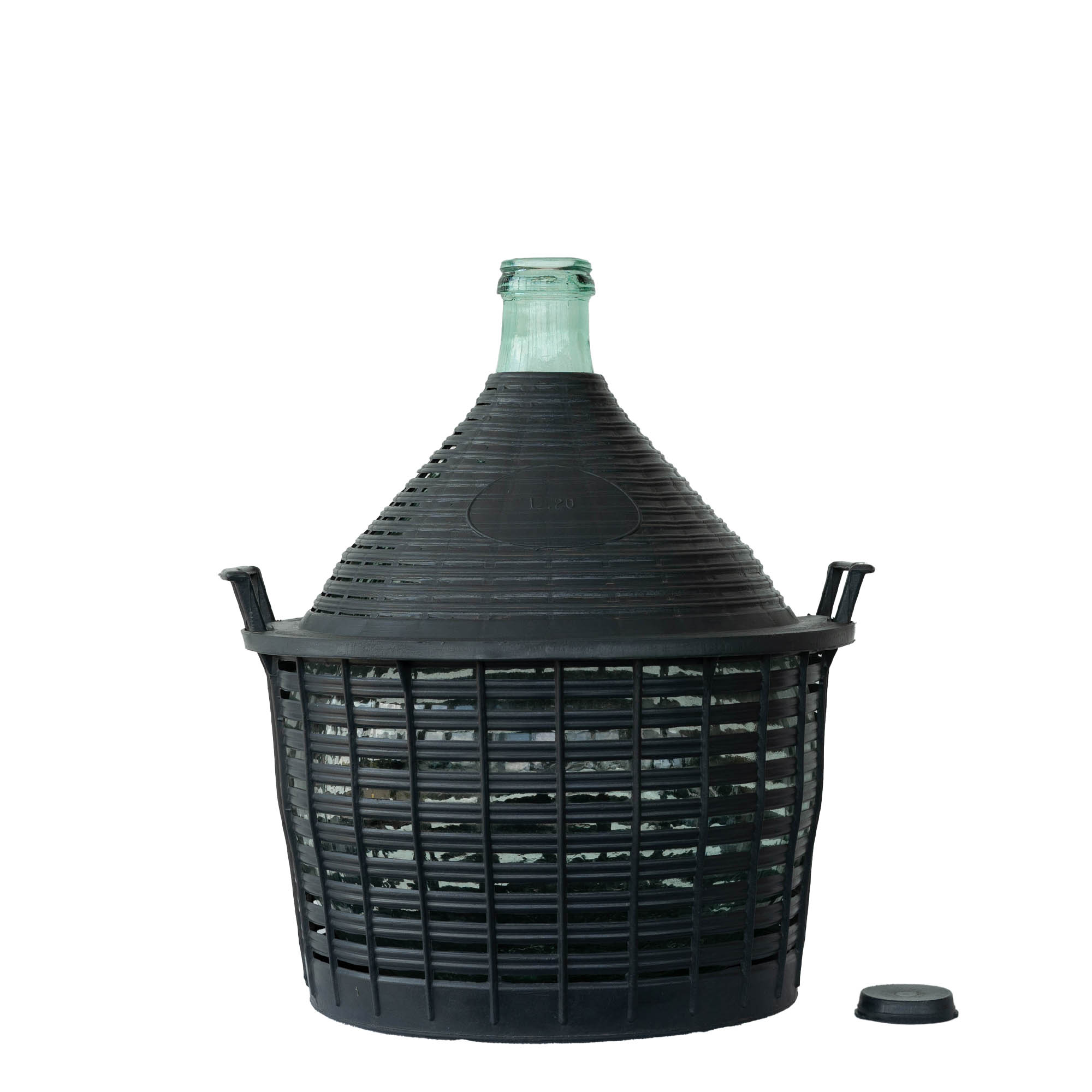 20 l Balon Şişe Dar Ağız, Cam, Ağız: Kapaklı 20 l Balon Şişe Dar Ağız, Cam, Ağız: Kapaklı