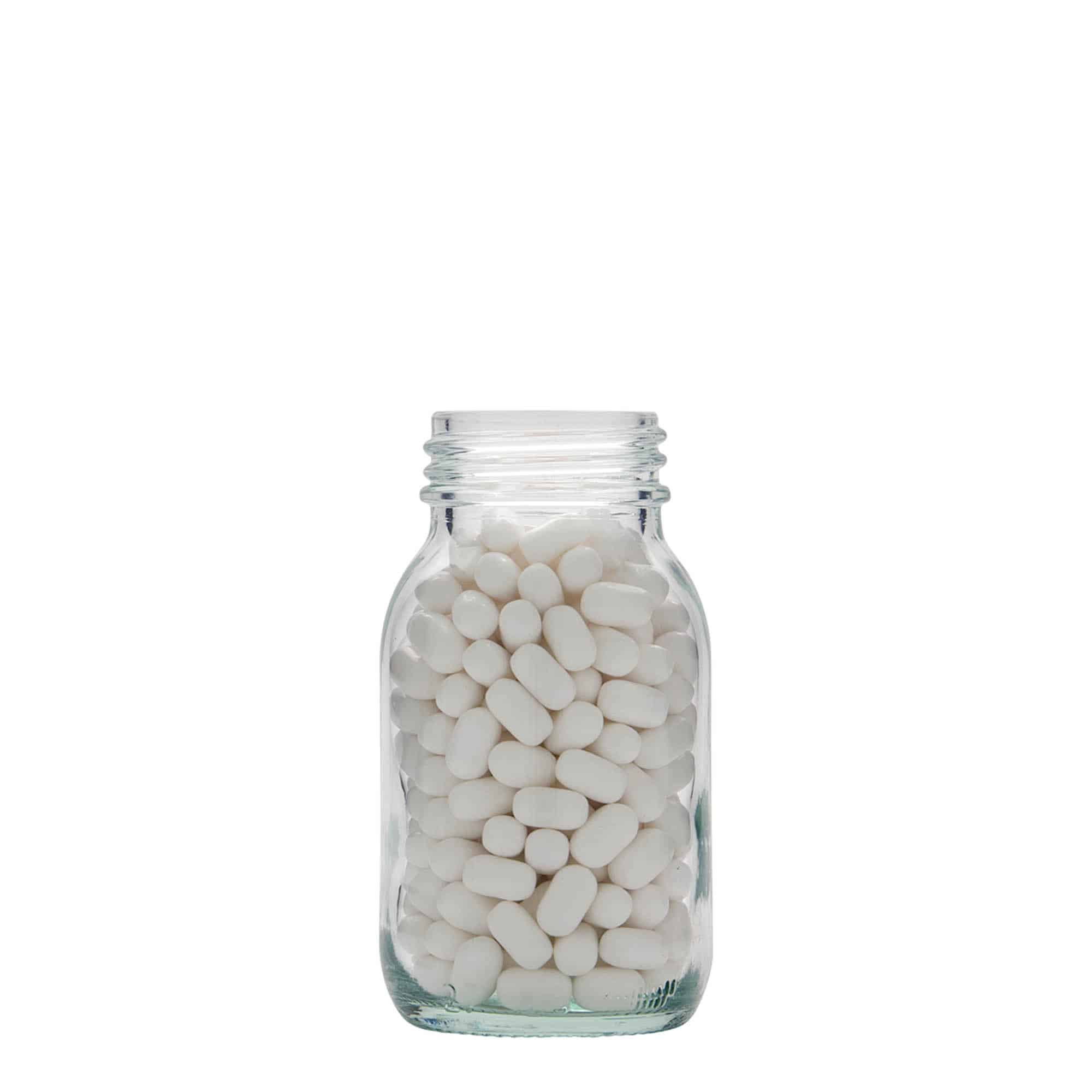 125 ml Geniş ağızlı cam, Ağız çapı: DIN 40