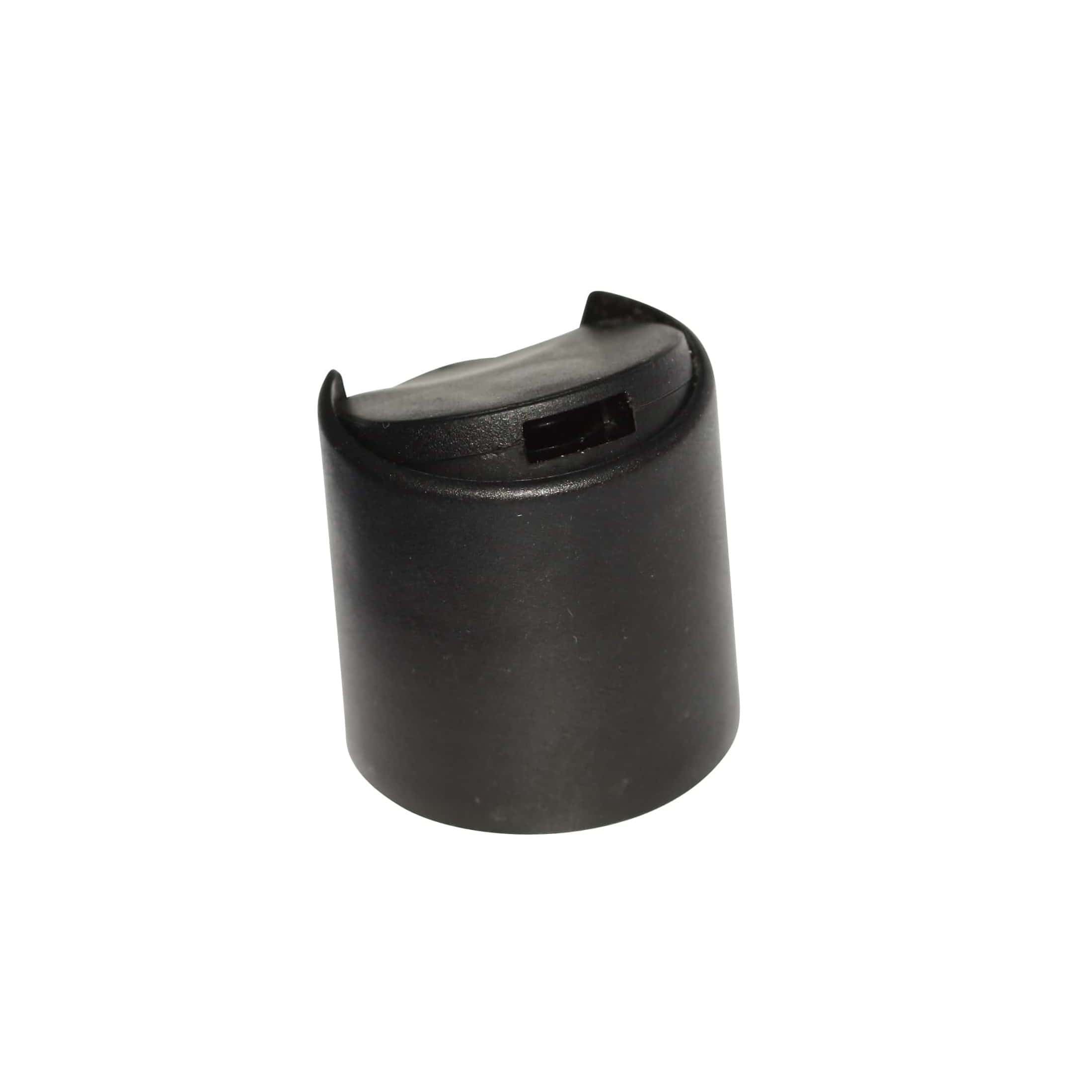 Vidalanabilir kapak Disc Top, PP plastik, siyah, ağız çapı: 24/410