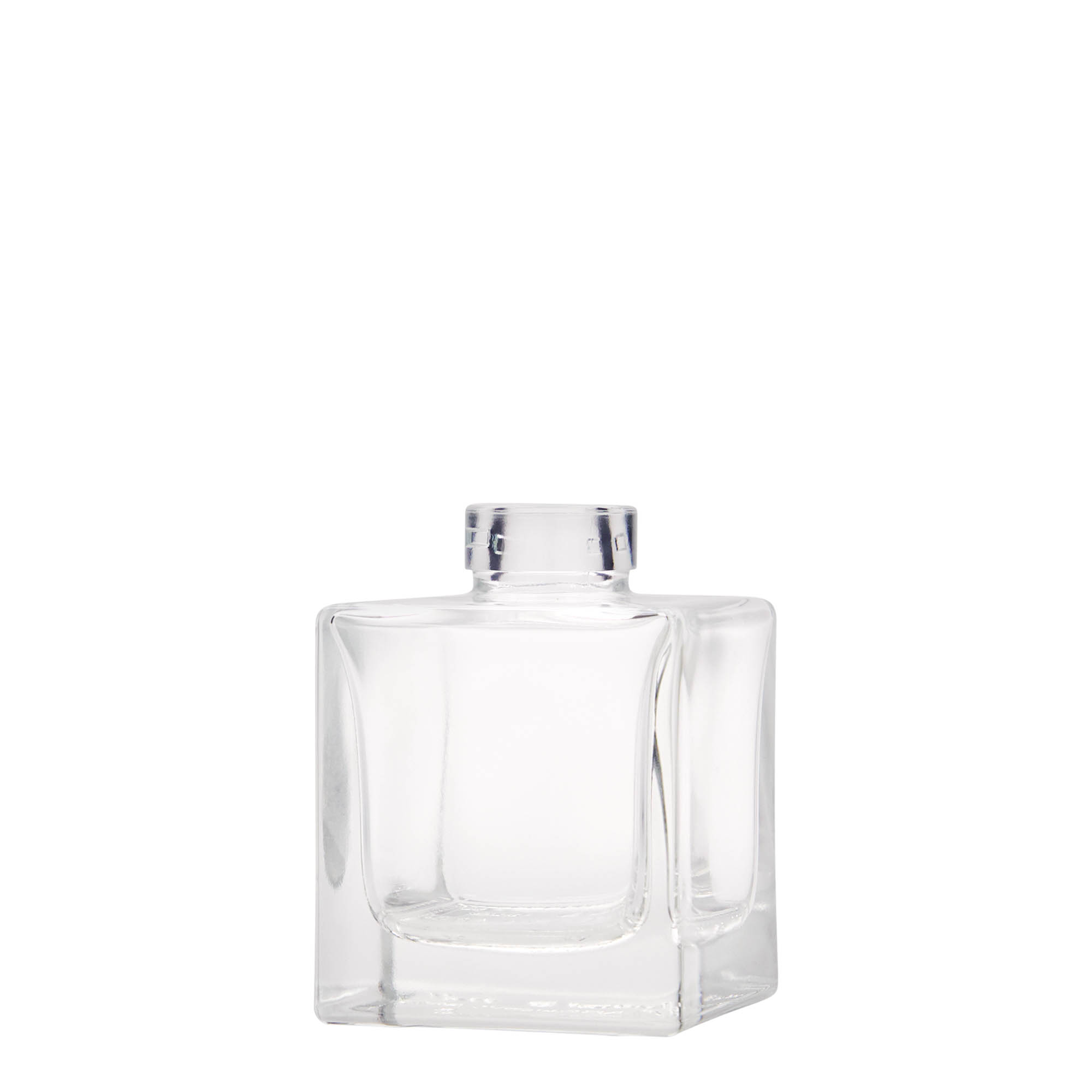 100 ml Cam şişe 'Cube', kare, ağız: mantar 100 ml Cam şişe 'Cube', kare, ağız: mantar