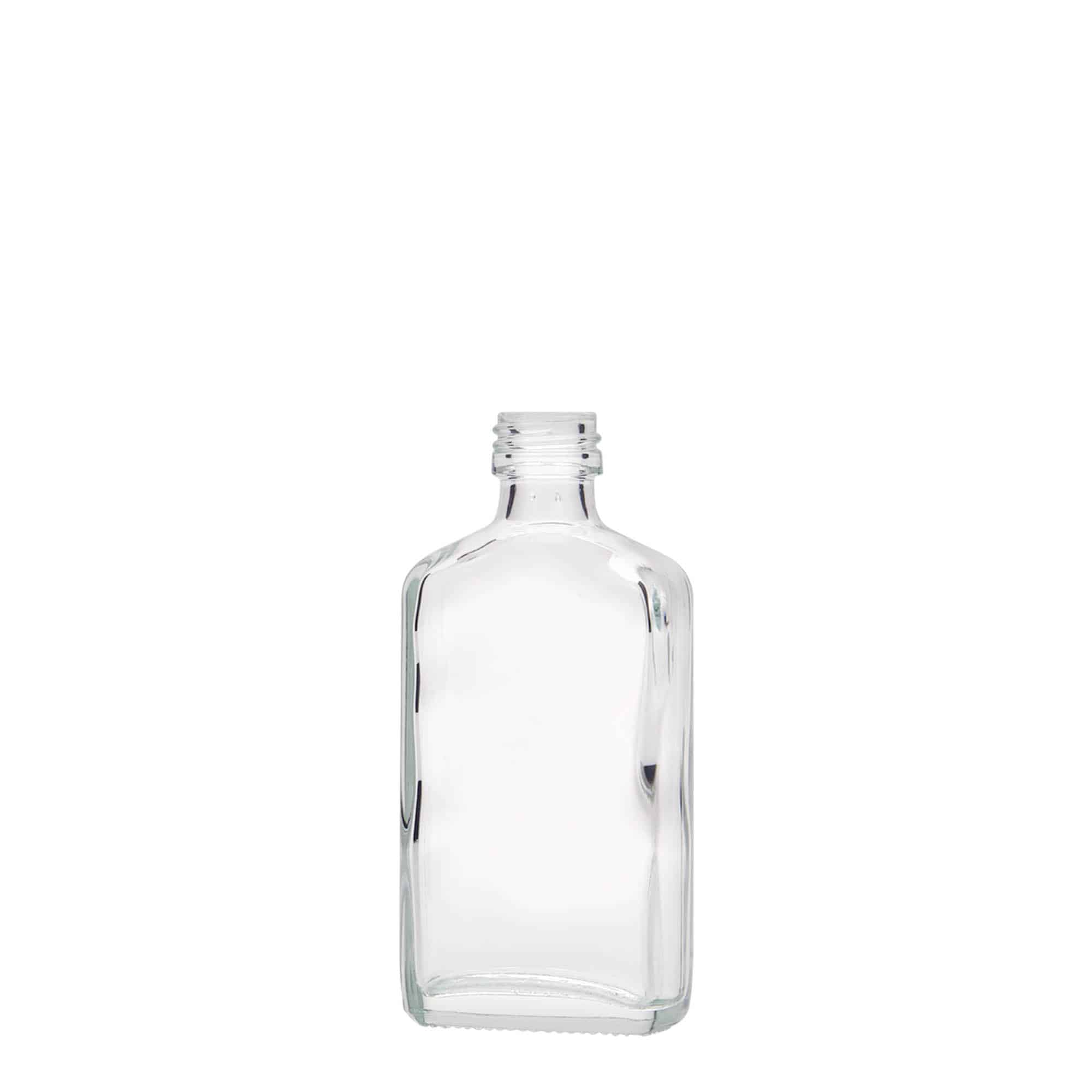 50 ml Cep şişesi, dikdörtgen, cam, ağız: PP 18