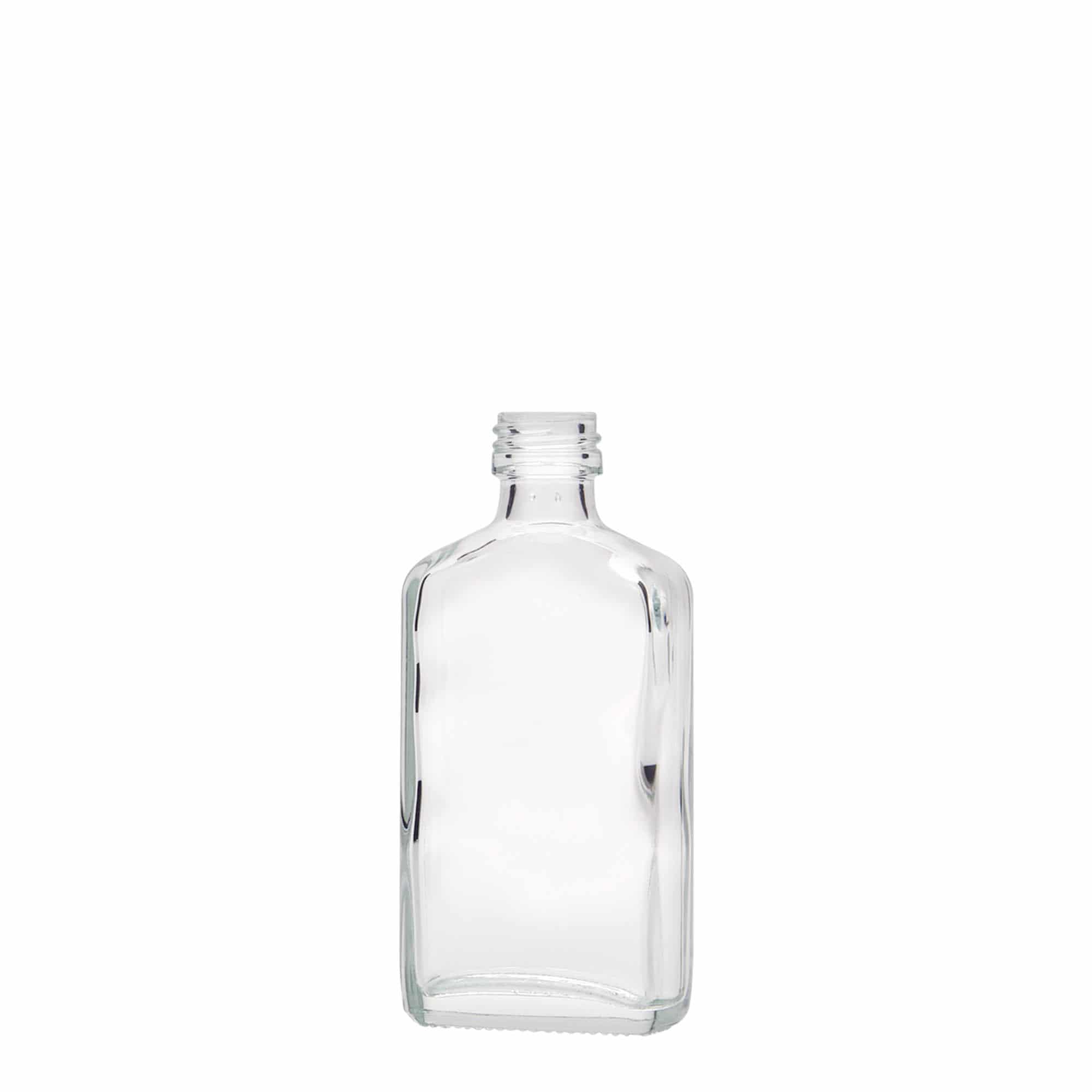 50 ml Cep şişesi, dikdörtgen, cam, ağız: PP 18