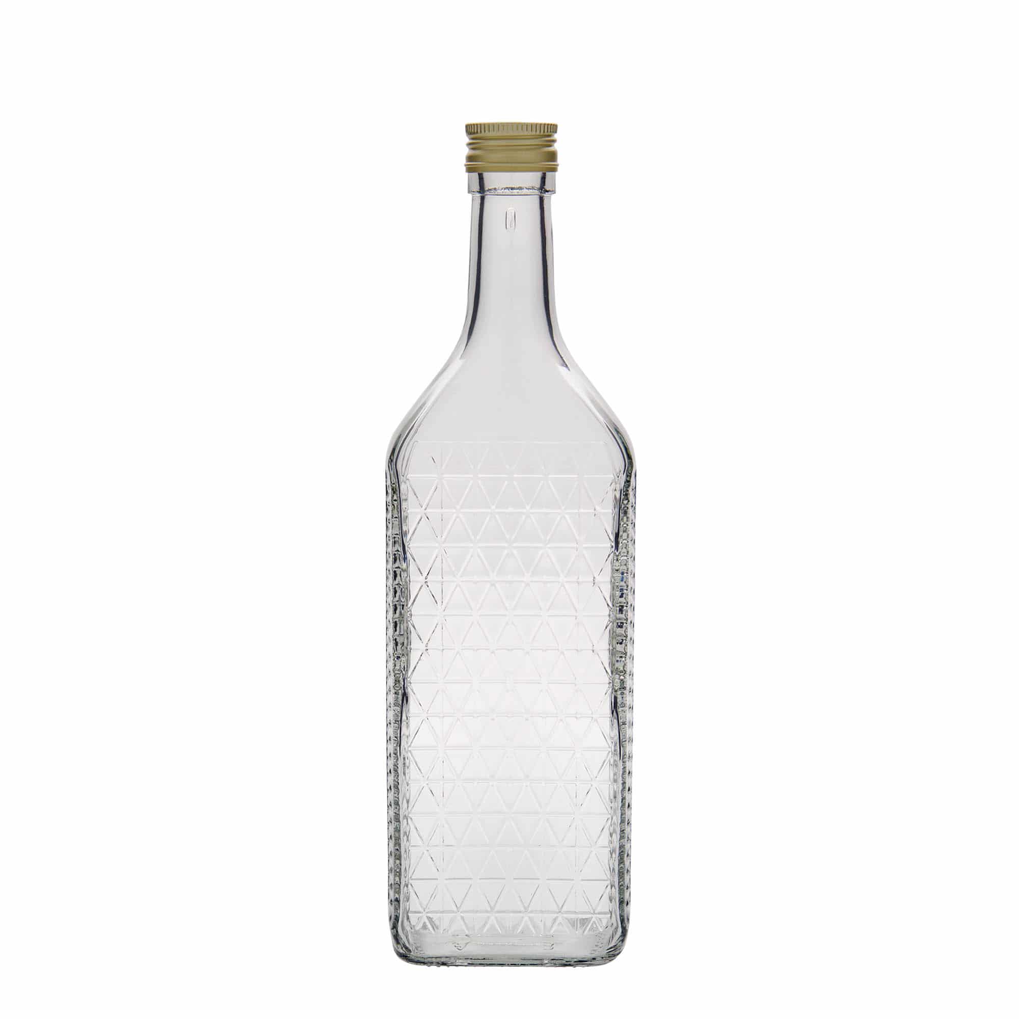 700 ml Cam Şişe 'Caruso', dikdörtgen, Ağız: PP 31,5