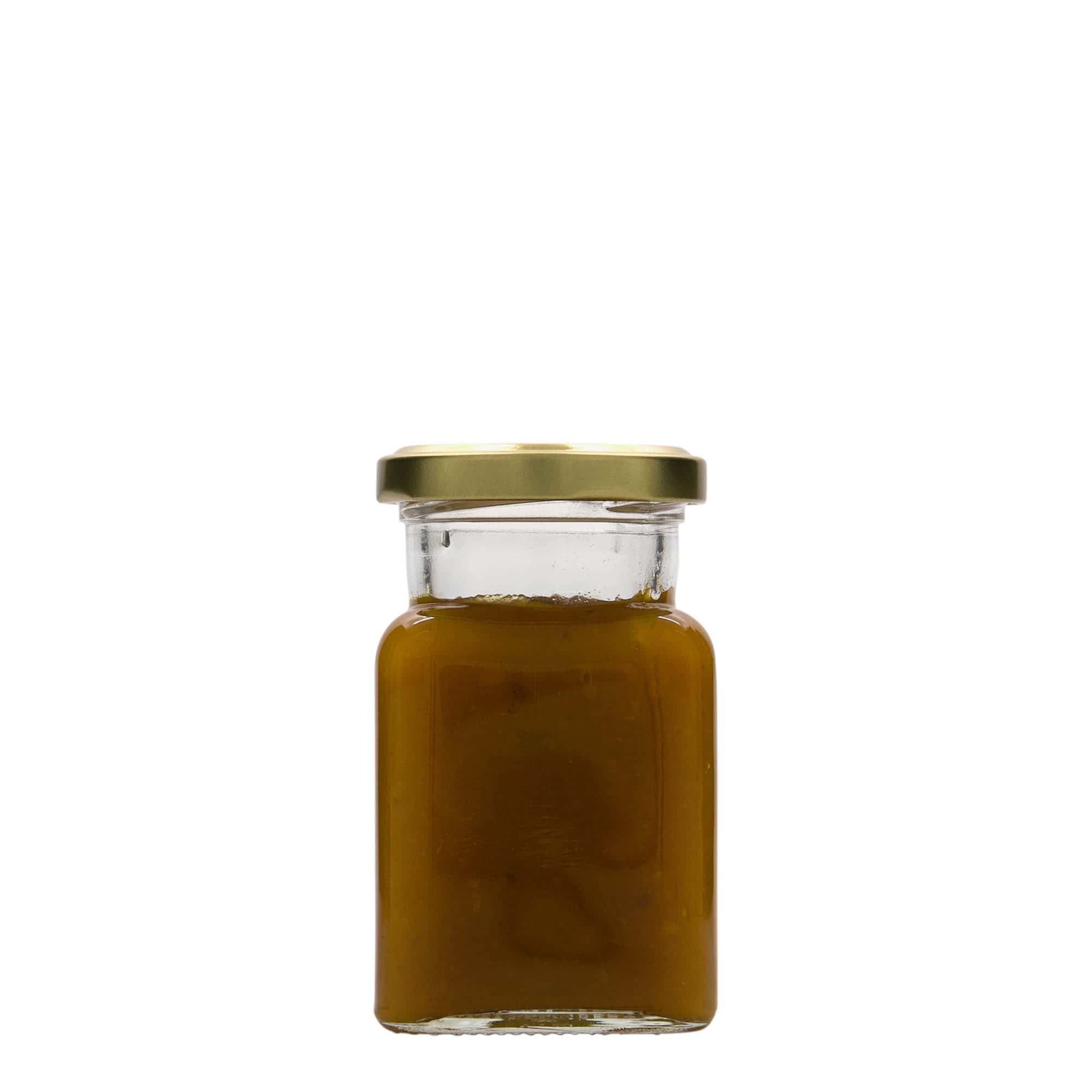 150 ml kare cam, ağız: vidalı kapak (TO 53)