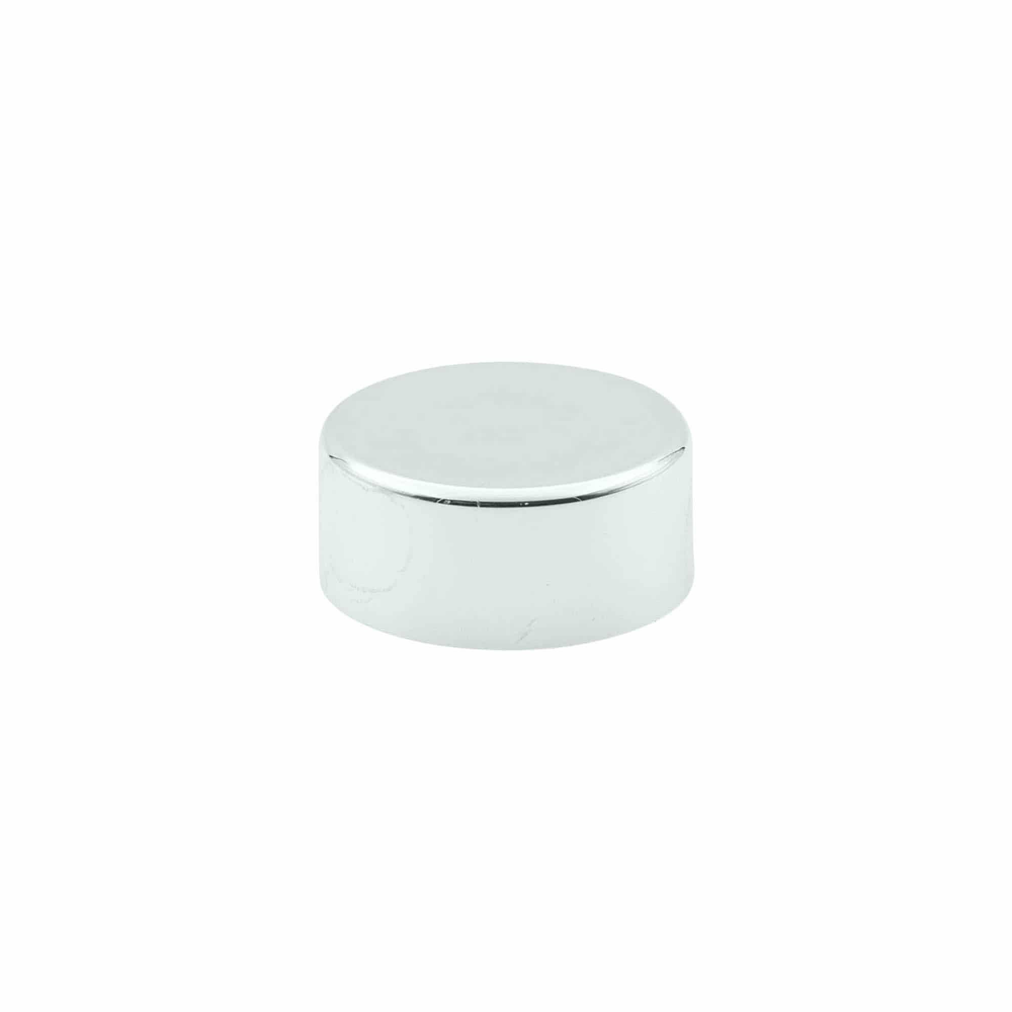 Vidali kapak, ABS plastik, gümüş, ağız çapı için: GPI 28/400 Vidali kapak, ABS plastik, gümüş, ağız çapı için: GPI 28/400