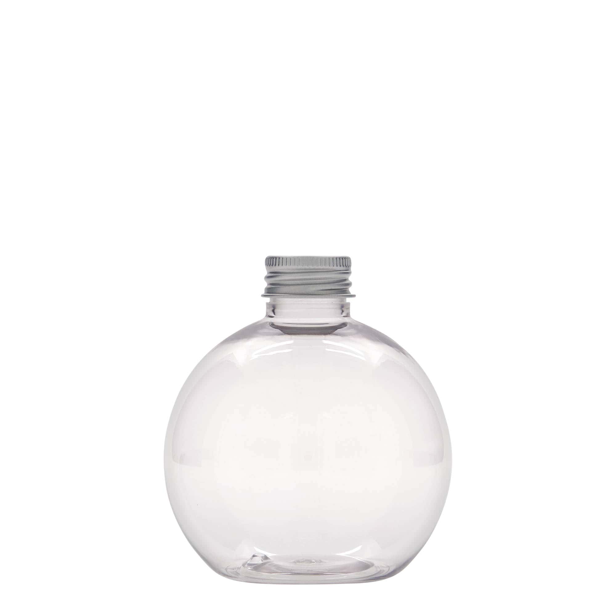 250 ml PET Şişe 'Perry', yuvarlak, plastik, ağız: 24/410