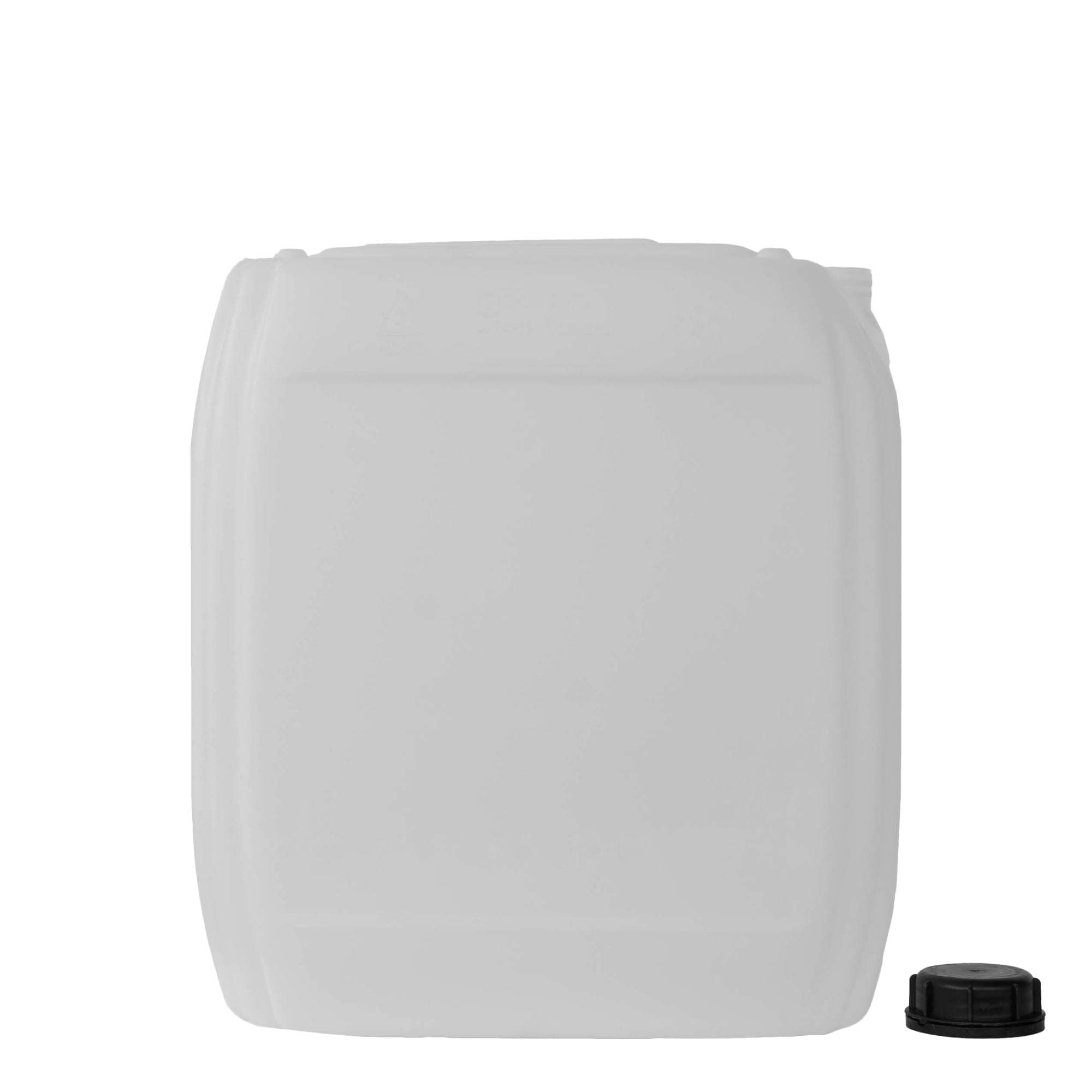 25 l Kanister, dikdörtgen, HDPE plastik, doğal, ağız çapı: ND 60