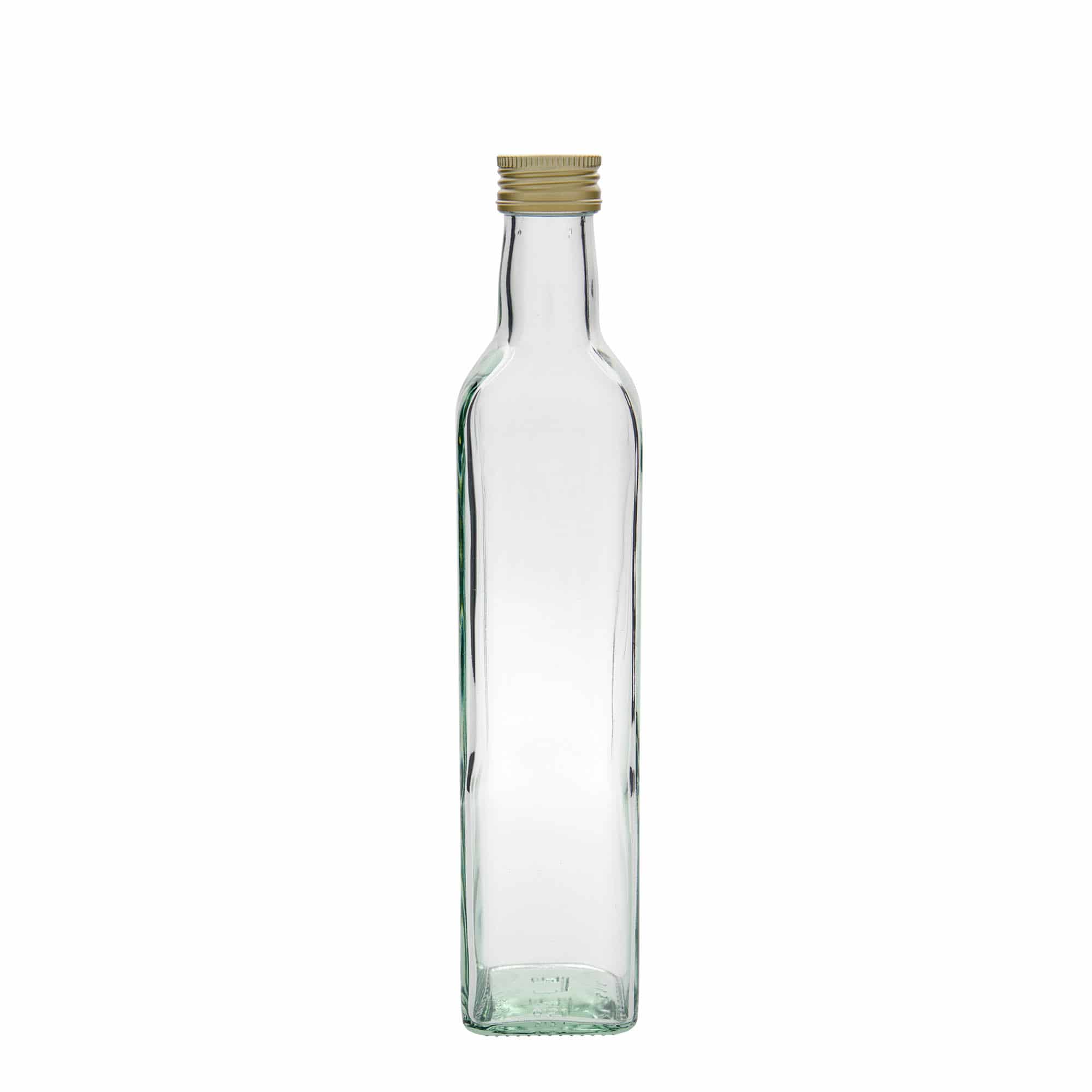 500 ml Cam şişe 'Marasca', kare, ağız: PP 31,5