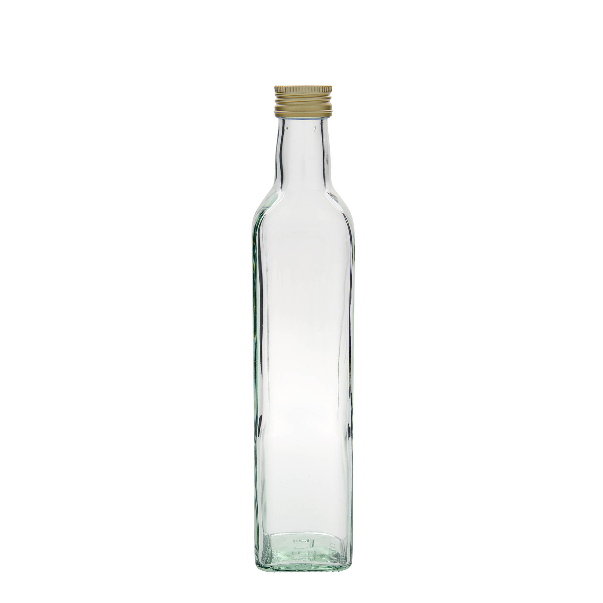 500 ml Cam şişe 'Marasca', kare, ağız: PP 31,5