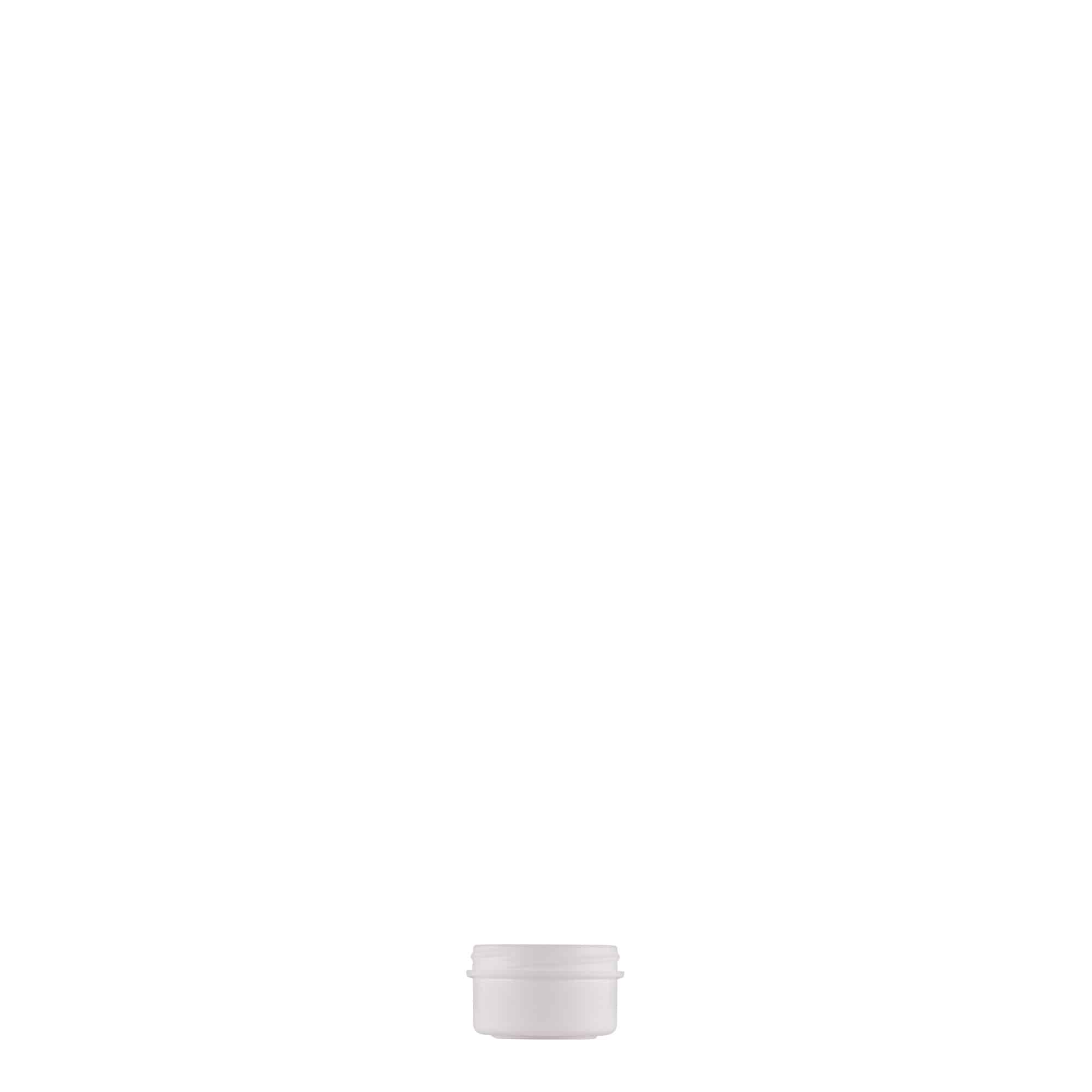 6 ml plastik kutu 'White Line', PP, beyaz, ağız: vidalı kapak 6 ml plastik kutu 'White Line', PP, beyaz, ağız: vidalı kapak