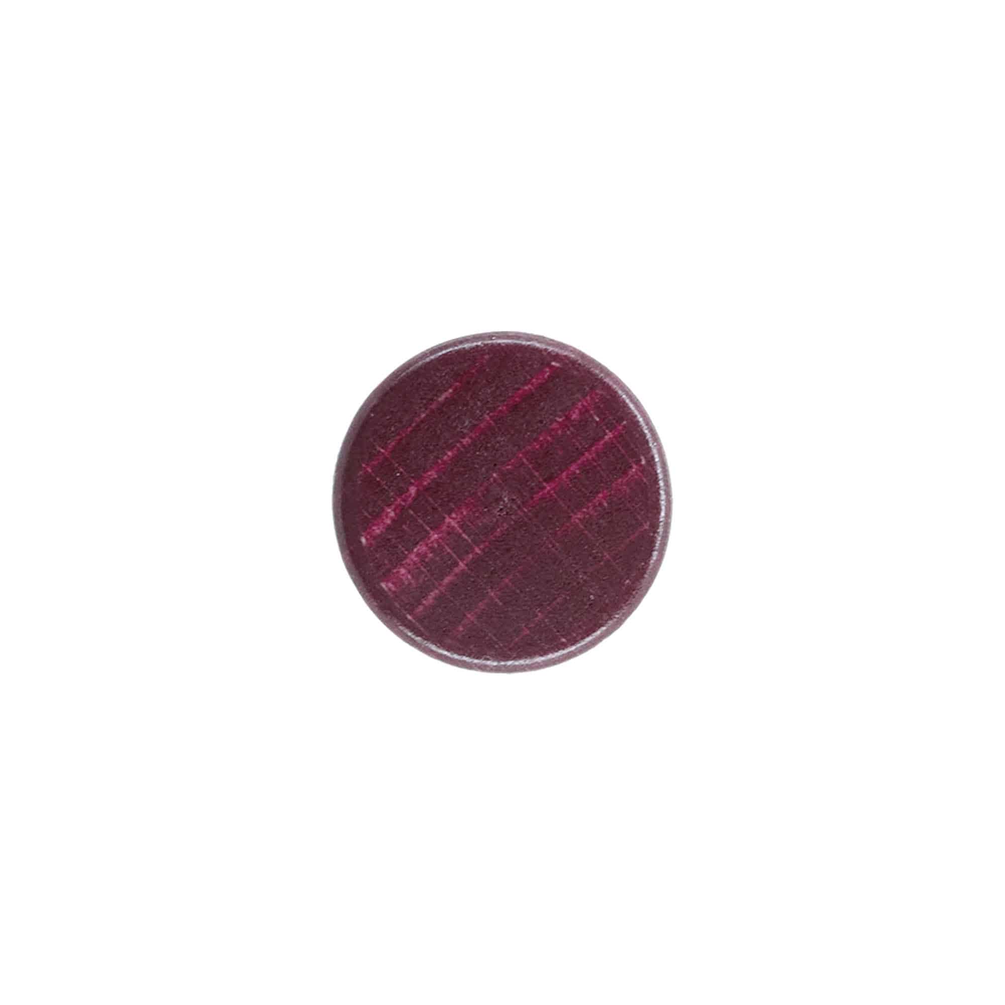 Sap mantar tıpa 19 mm, ahşap/plastik, bordo kırmızısı, ağız için: mantar
