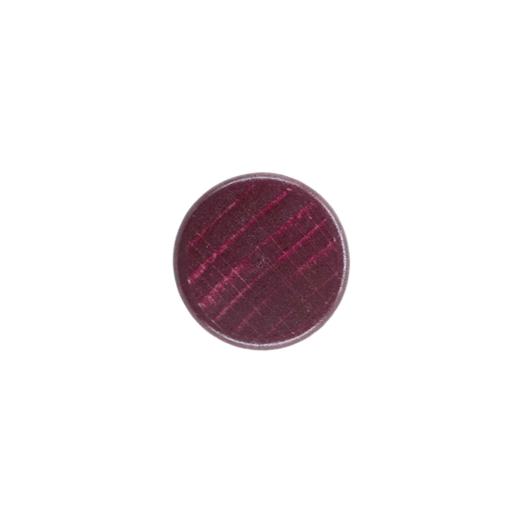 Sap mantar tıpa 19 mm, ahşap/plastik, bordo kırmızısı, ağız için: mantar Sap mantar tıpa 19 mm, ahşap/plastik, bordo kırmızısı, ağız için: mantar
