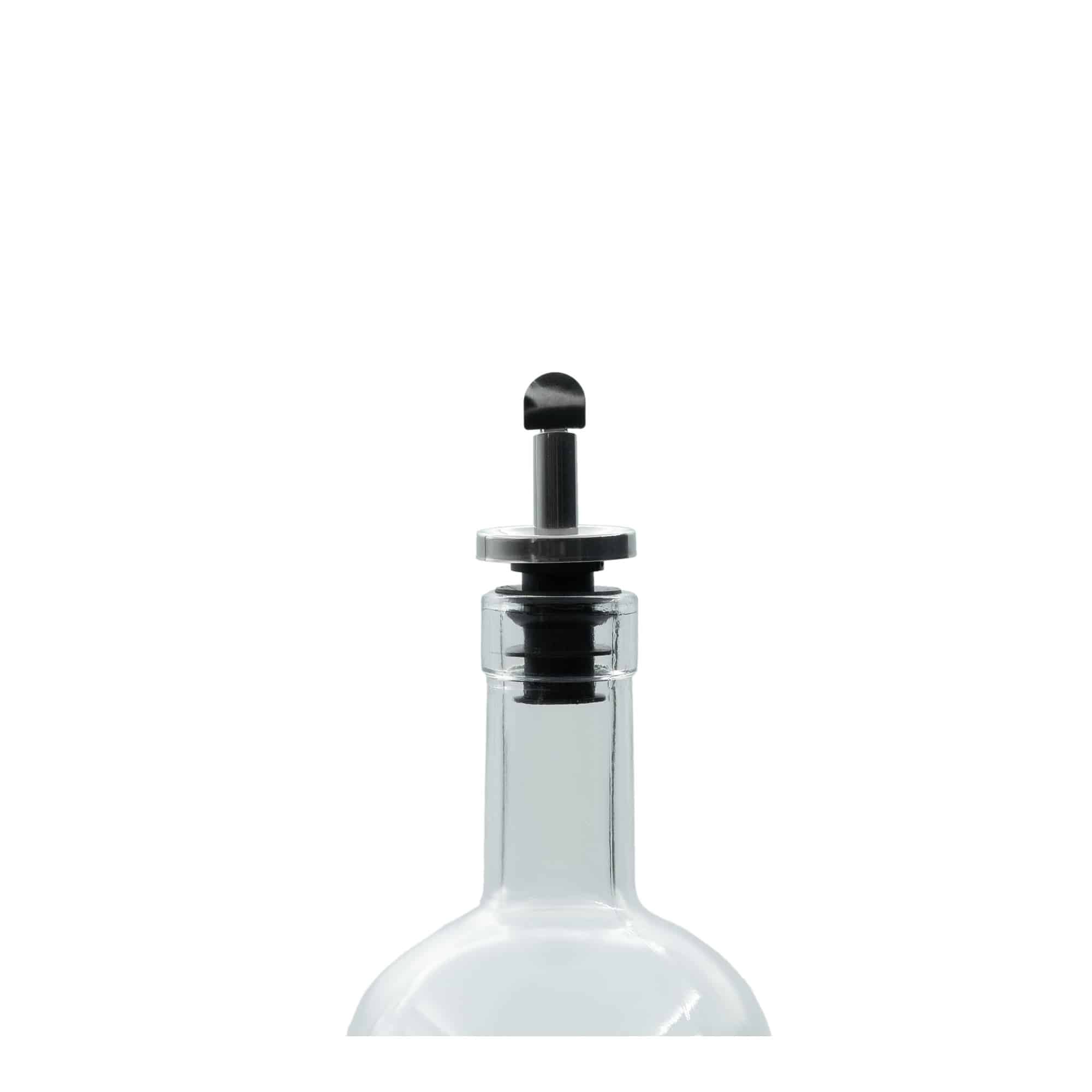 Paslanmaz Çelik Inox Sirke Dökmeliği, gümüş renginde
