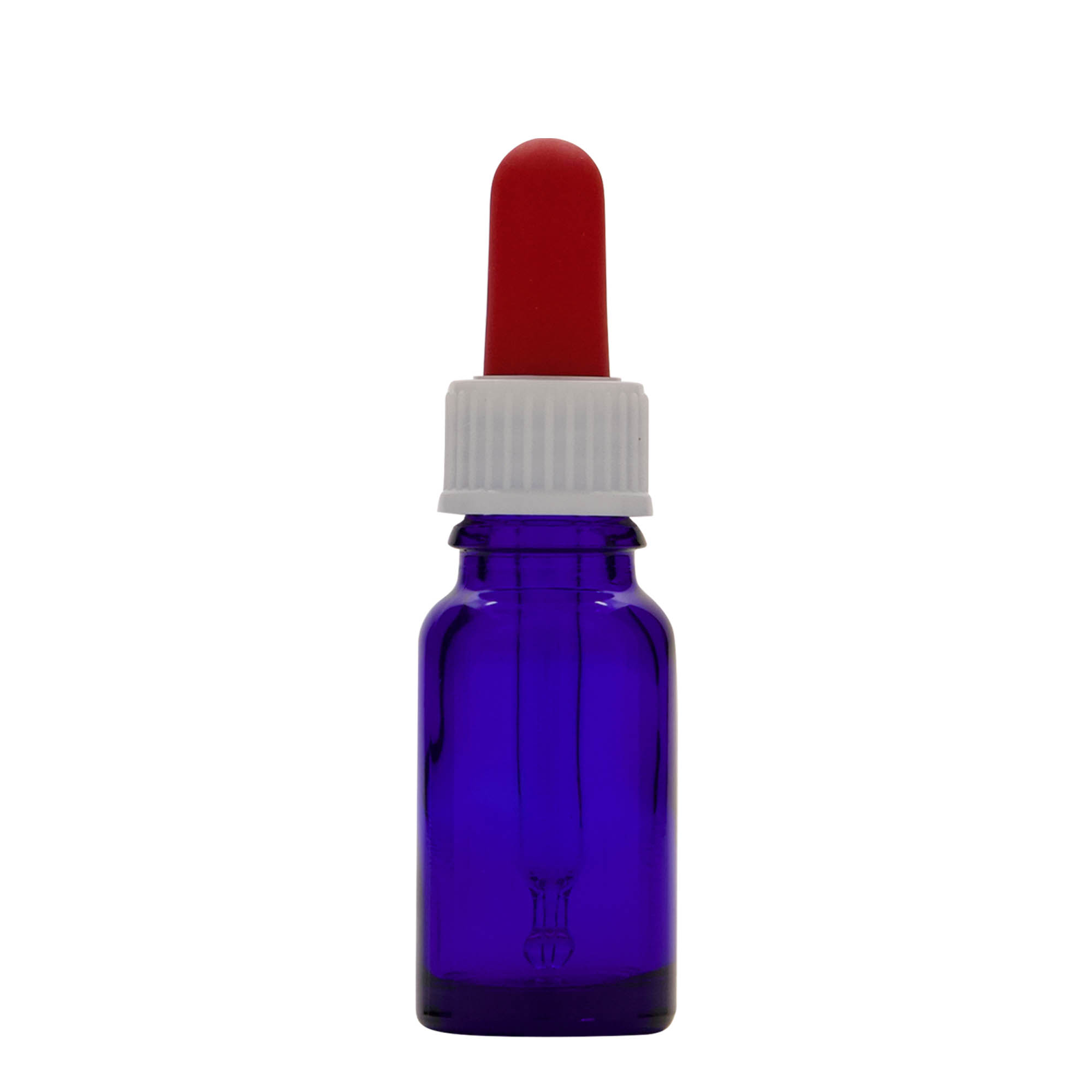 10 ml Pipet Şişesi Tıbbi, Cam, kral mavisi-kırmızı, Ağız: DIN 18
