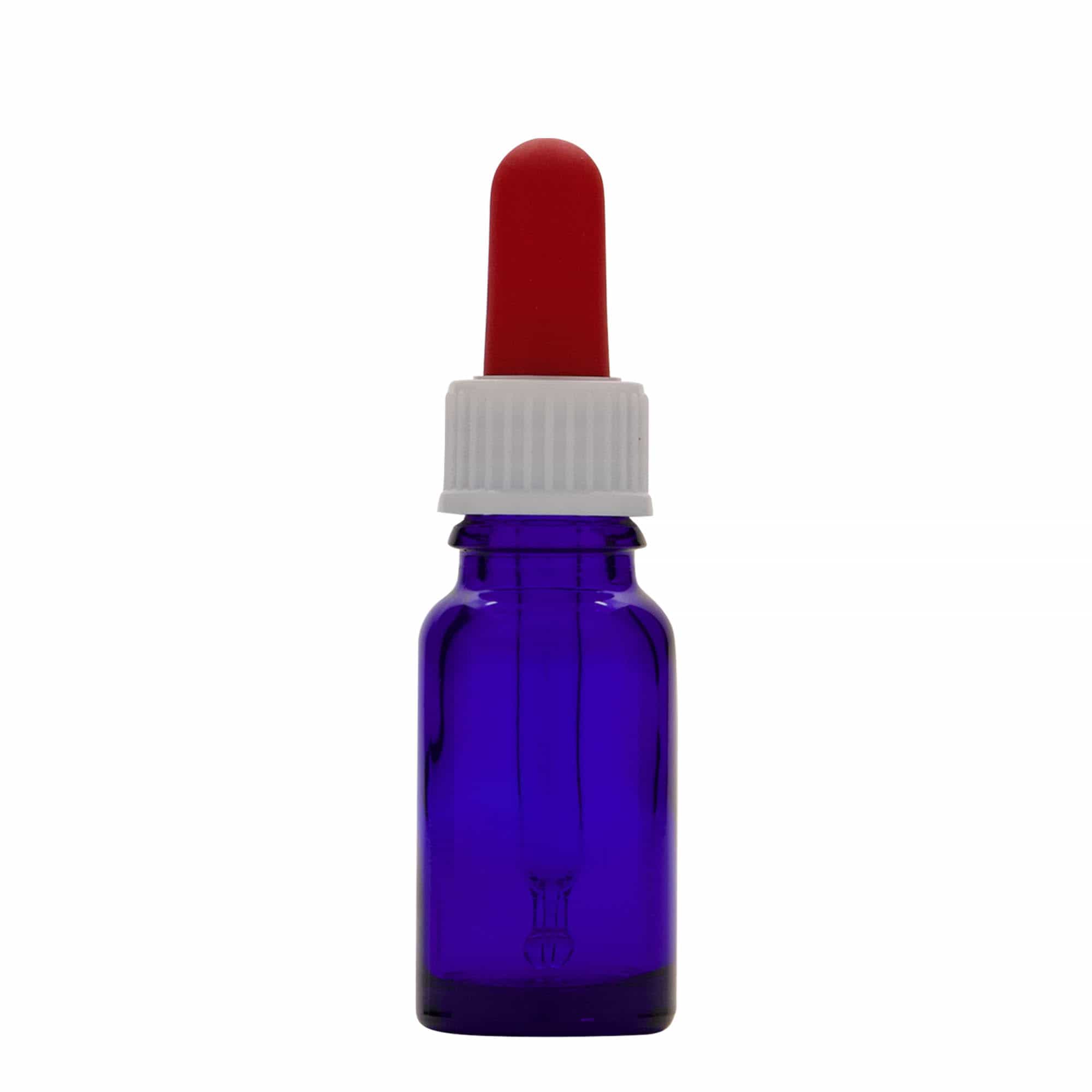 10 ml Pipet Şişesi Tıbbi, Cam, kral mavisi-kırmızı, Ağız: DIN 18