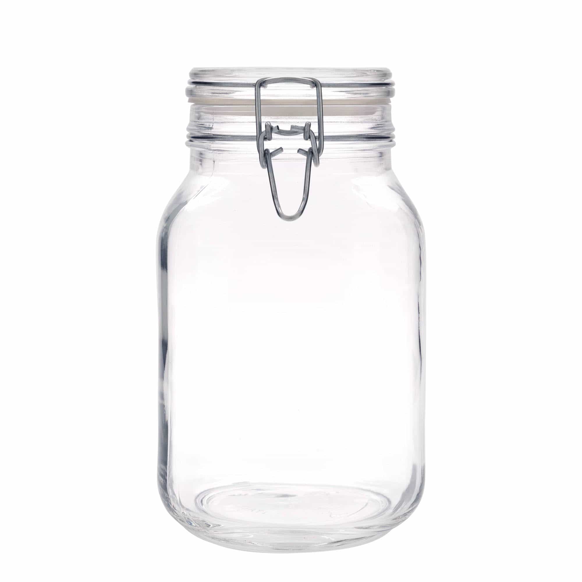 2.000 ml Tel Mandallı Kavanoz 'Fido', kare, Ağız: Tel Mandallı Kapatma 2.000 ml Tel Mandallı Kavanoz 'Fido', kare, Ağız: Tel Mandallı Kapatma