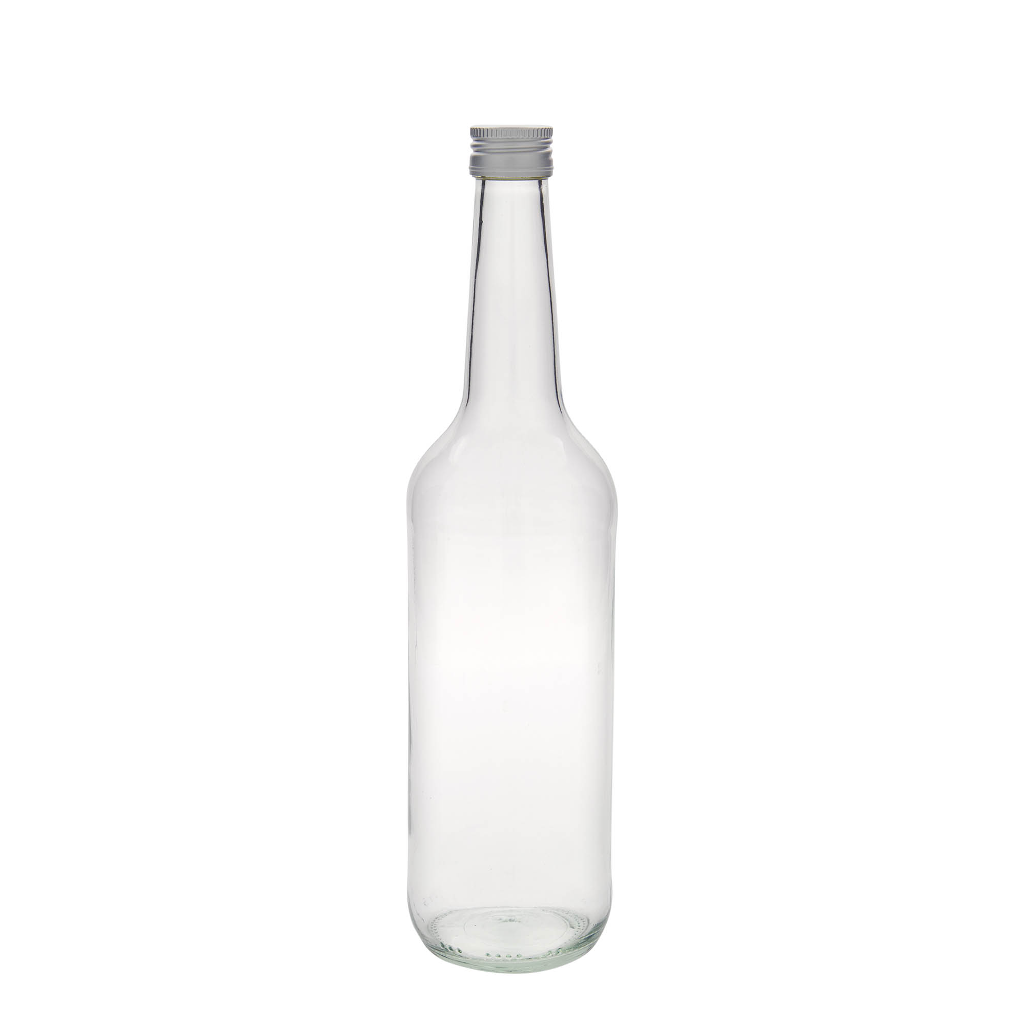 700 ml Cam şişe düz boyun, ağız: PP 28