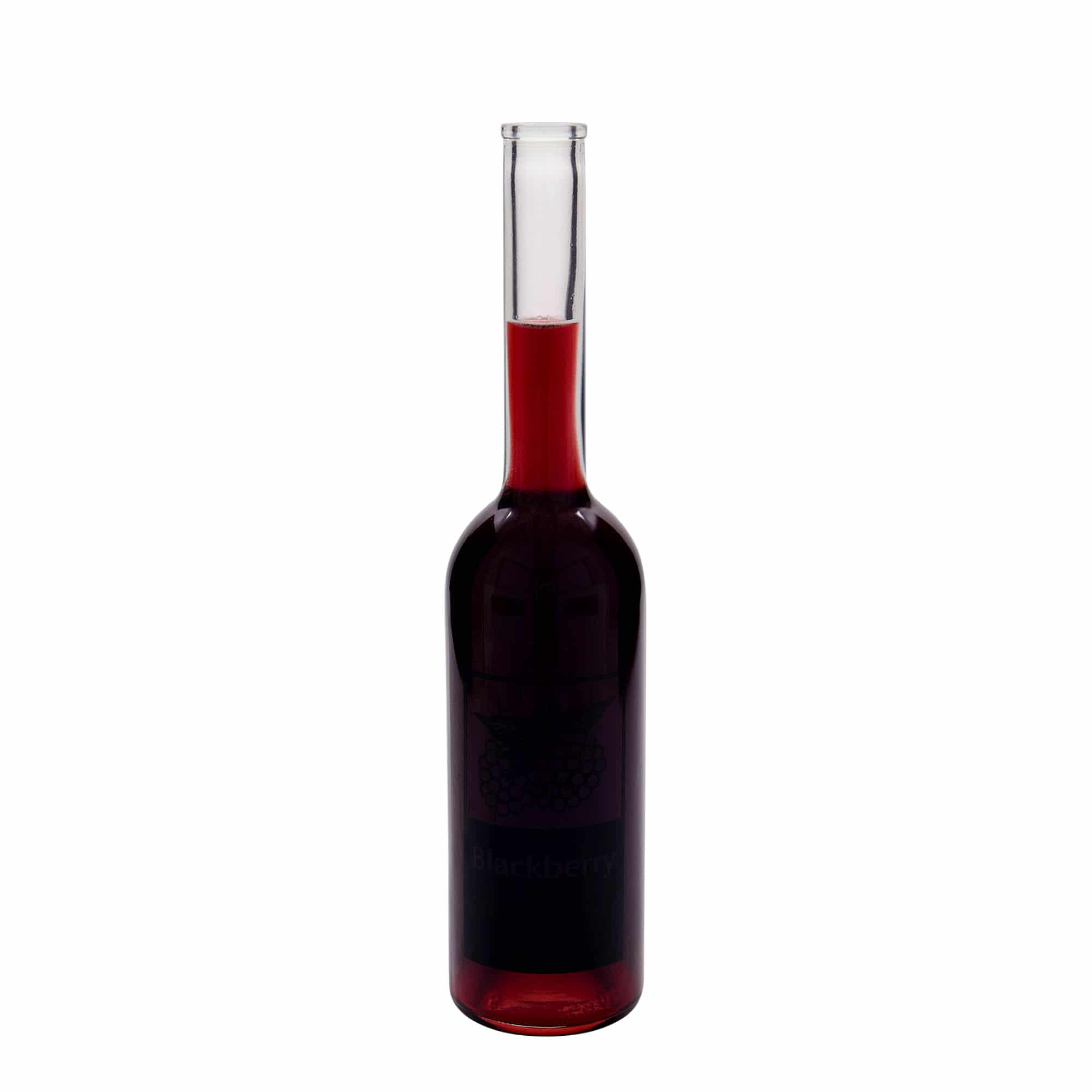 500 ml Cam Şişe 'Opera', Motif: Böğürtlen, Ağız: Mantar