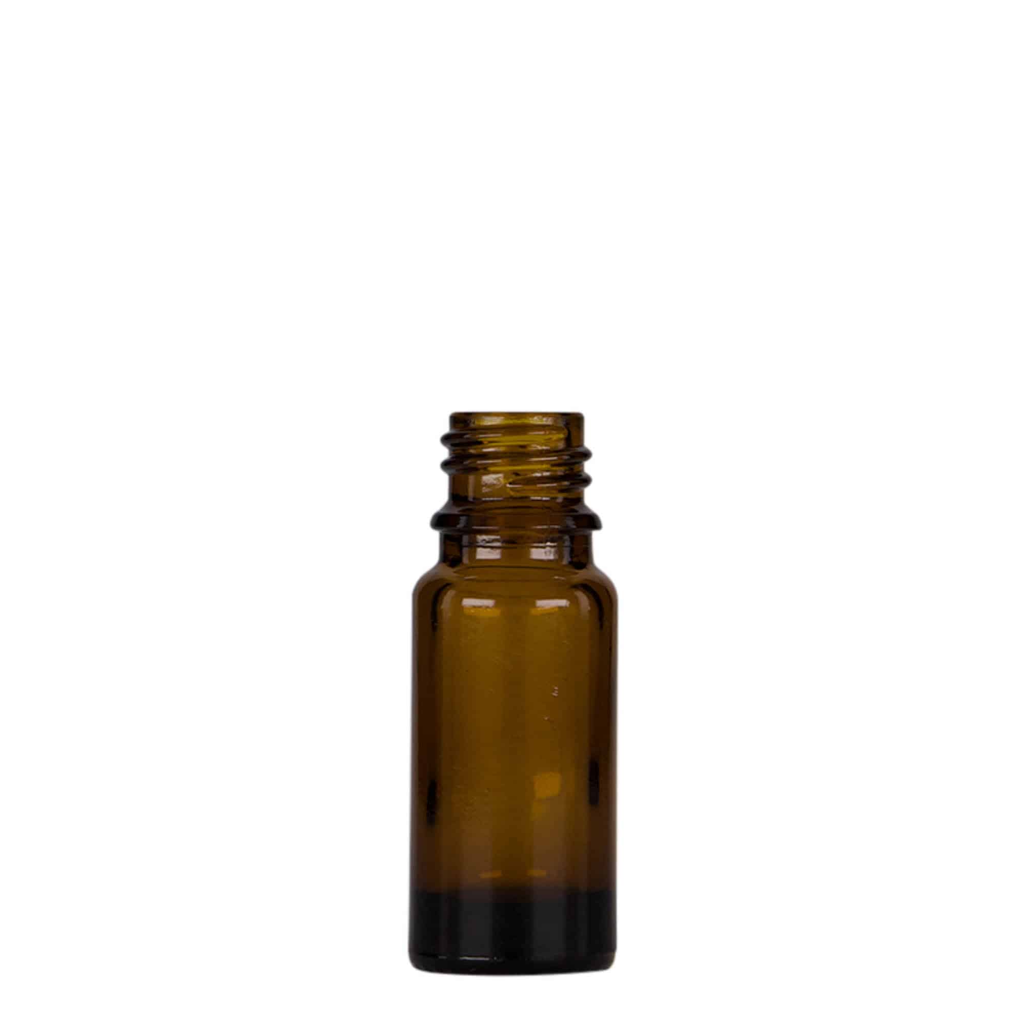 10 ml Pipet Şişesi Tıbbi, Cam, kahverengi-siyah, Ağız: DIN 18