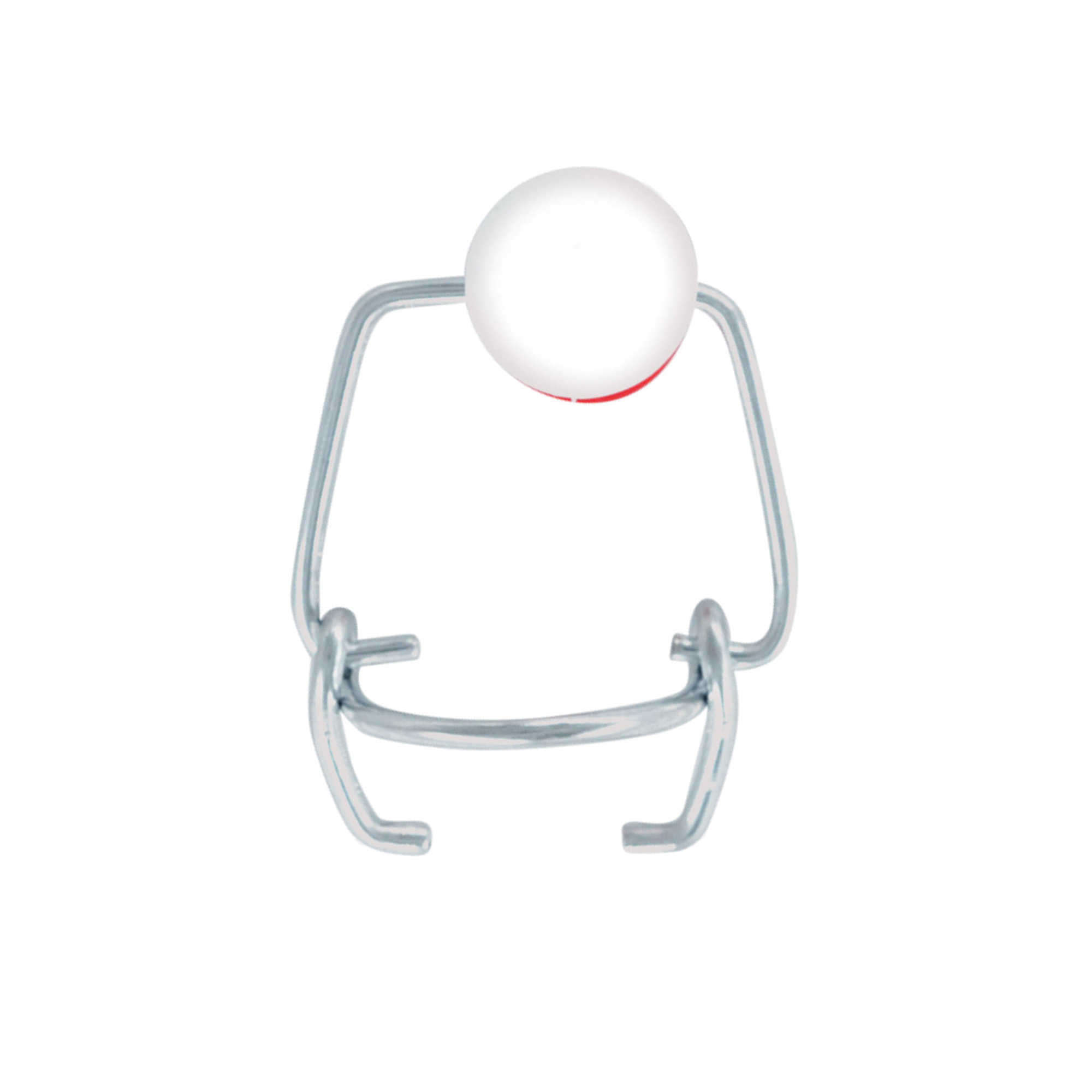 Mini mandallı kapama, plastik, kırmızı-beyaz Mini mandallı kapama, plastik, kırmızı-beyaz