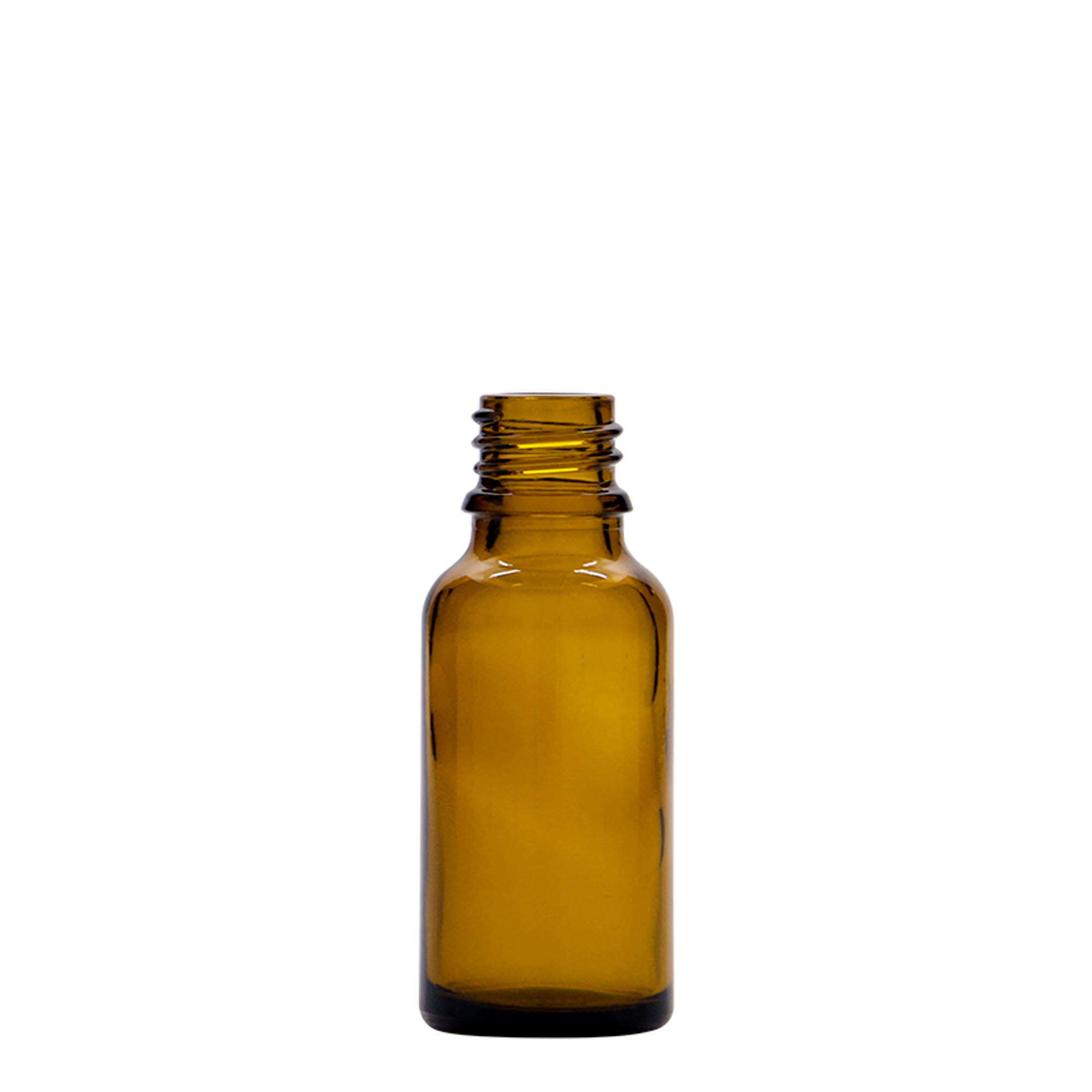 20 ml Pipet Şişesi İlaç, Cam, Kahverengi, Ağız: DIN 18