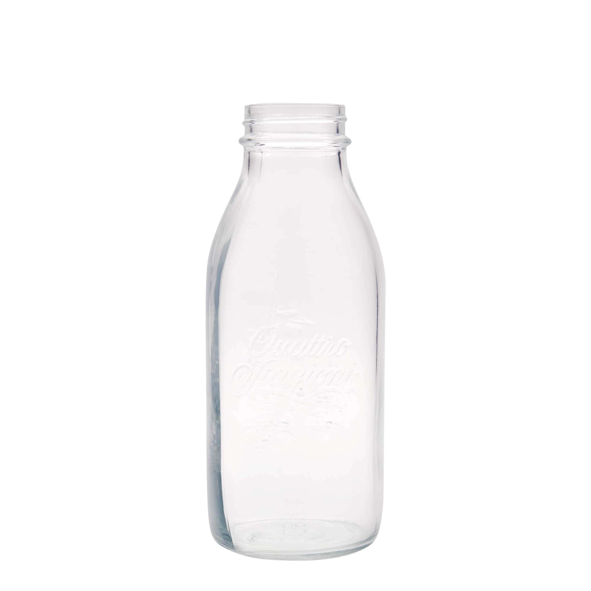 1.000 ml Cam şişe 'Quattro Stagioni', Ağız: Vidalı kapak 1.000 ml Cam şişe 'Quattro Stagioni', Ağız: Vidalı kapak