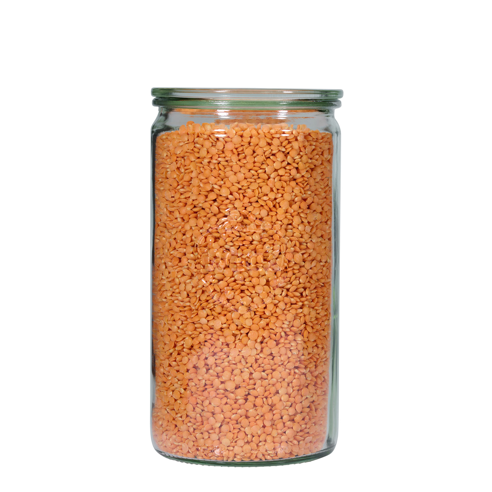 1.575 ml WECK Silindir Camı, Ağız: Yuvarlak Kenar