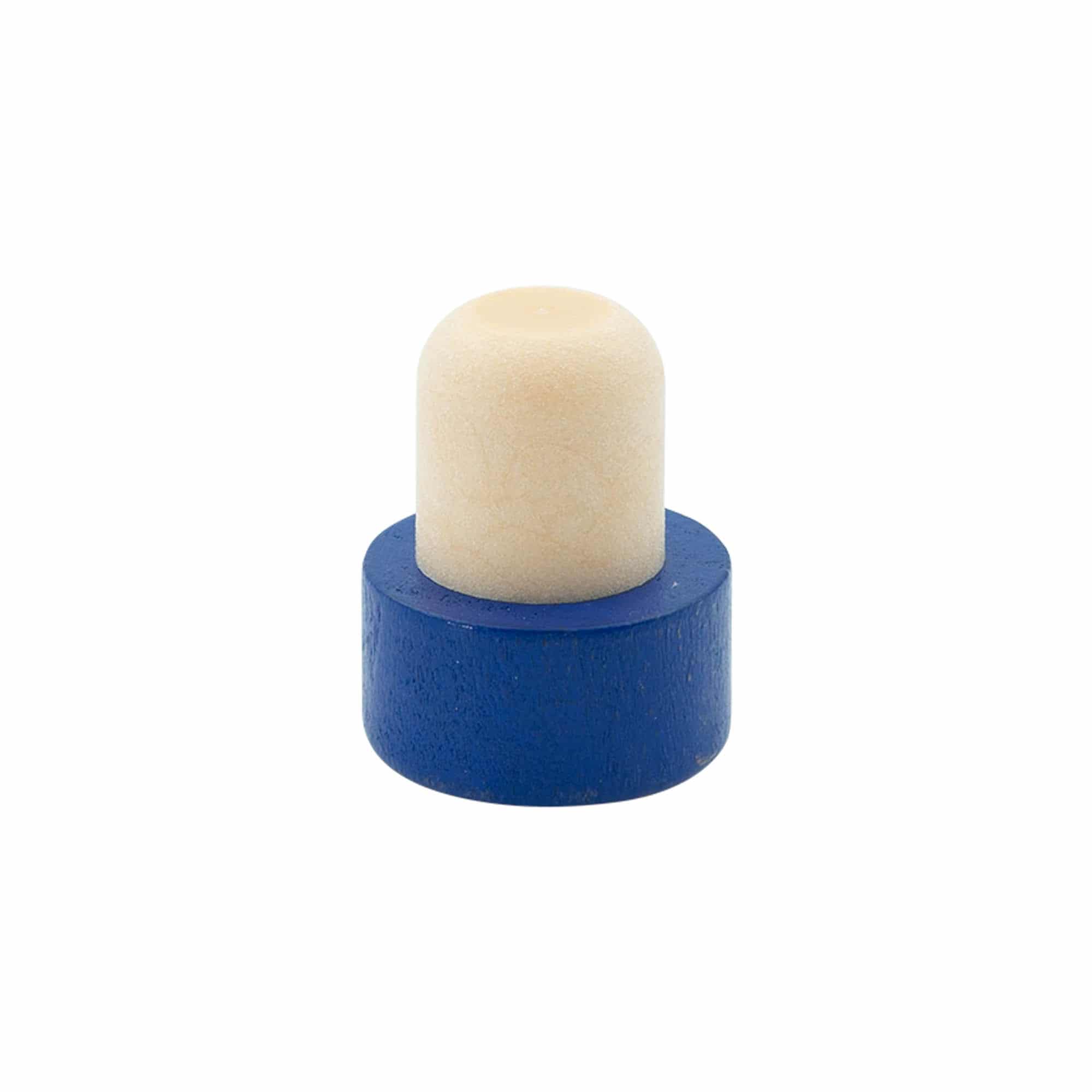 Sap mantarı 19 mm, Ahşap/Plastik, mavi, ağız için: Mantar