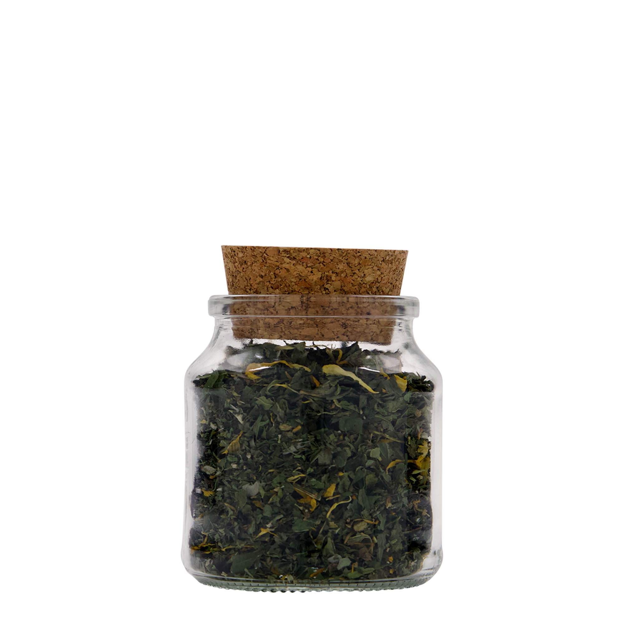 205 ml mantar kapaklı cam, ağız kısmı: mantar