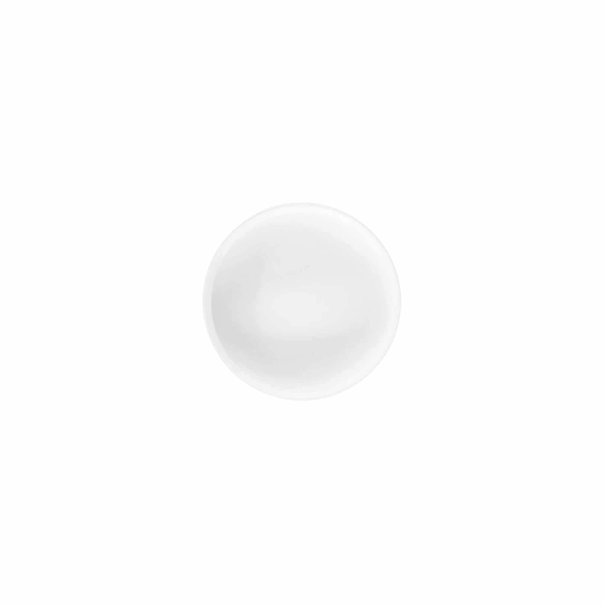 Vidalı kapak 'White Line' 6ml, PP plastik, beyaz