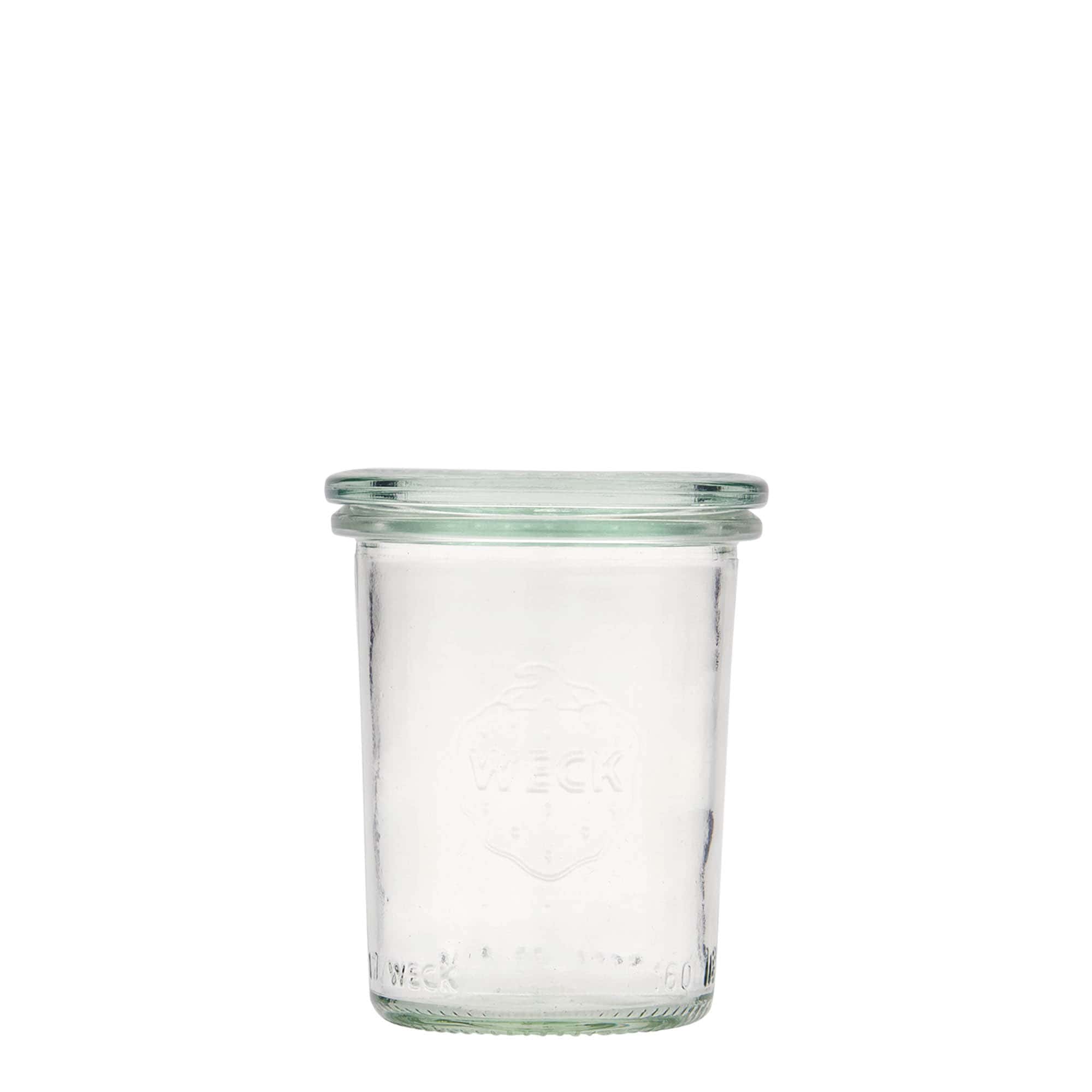 160 ml WECK-dökme kavanoz, ağız: yuvarlak kenar