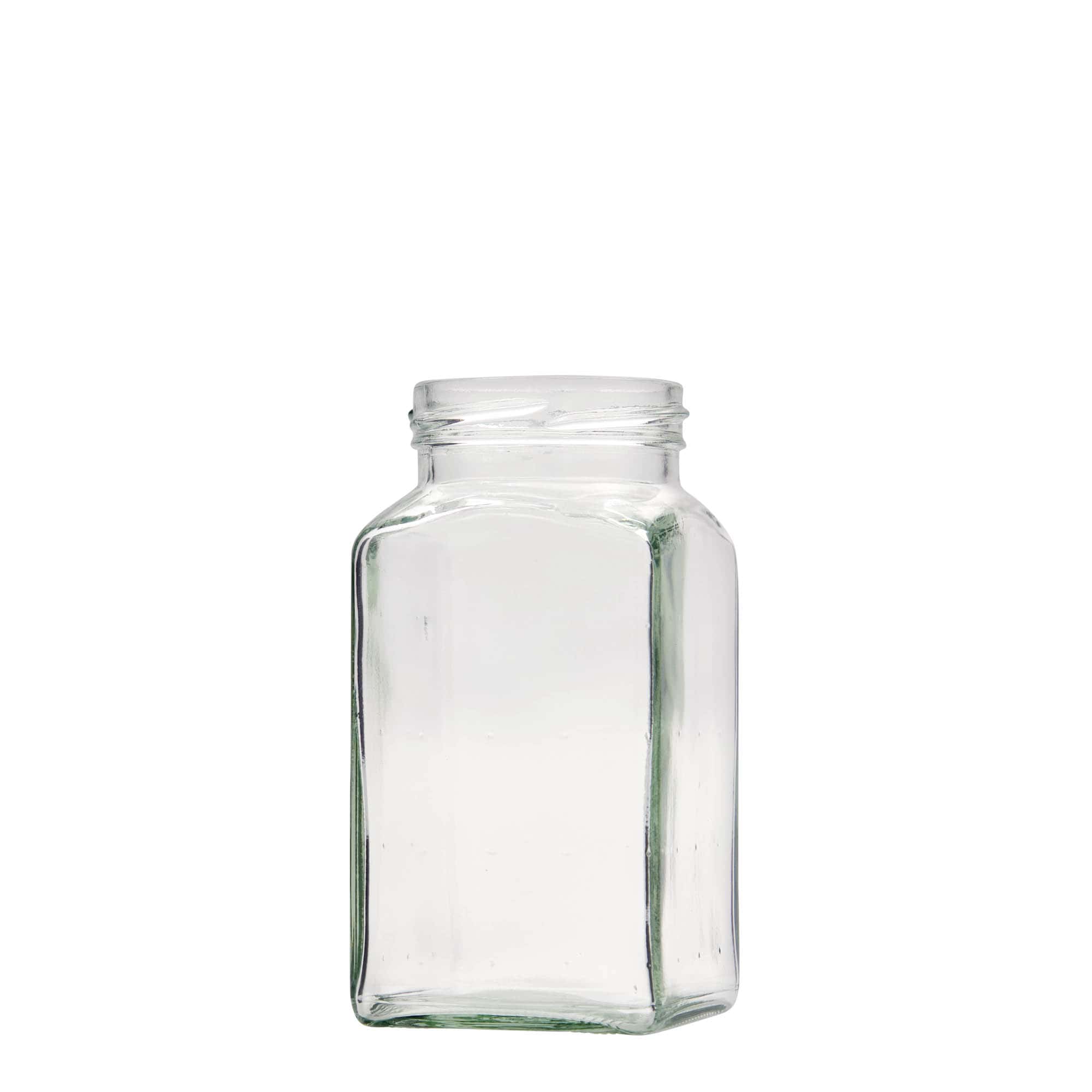 312 ml kare cam, ağız: vidalı kapak (TO 58)