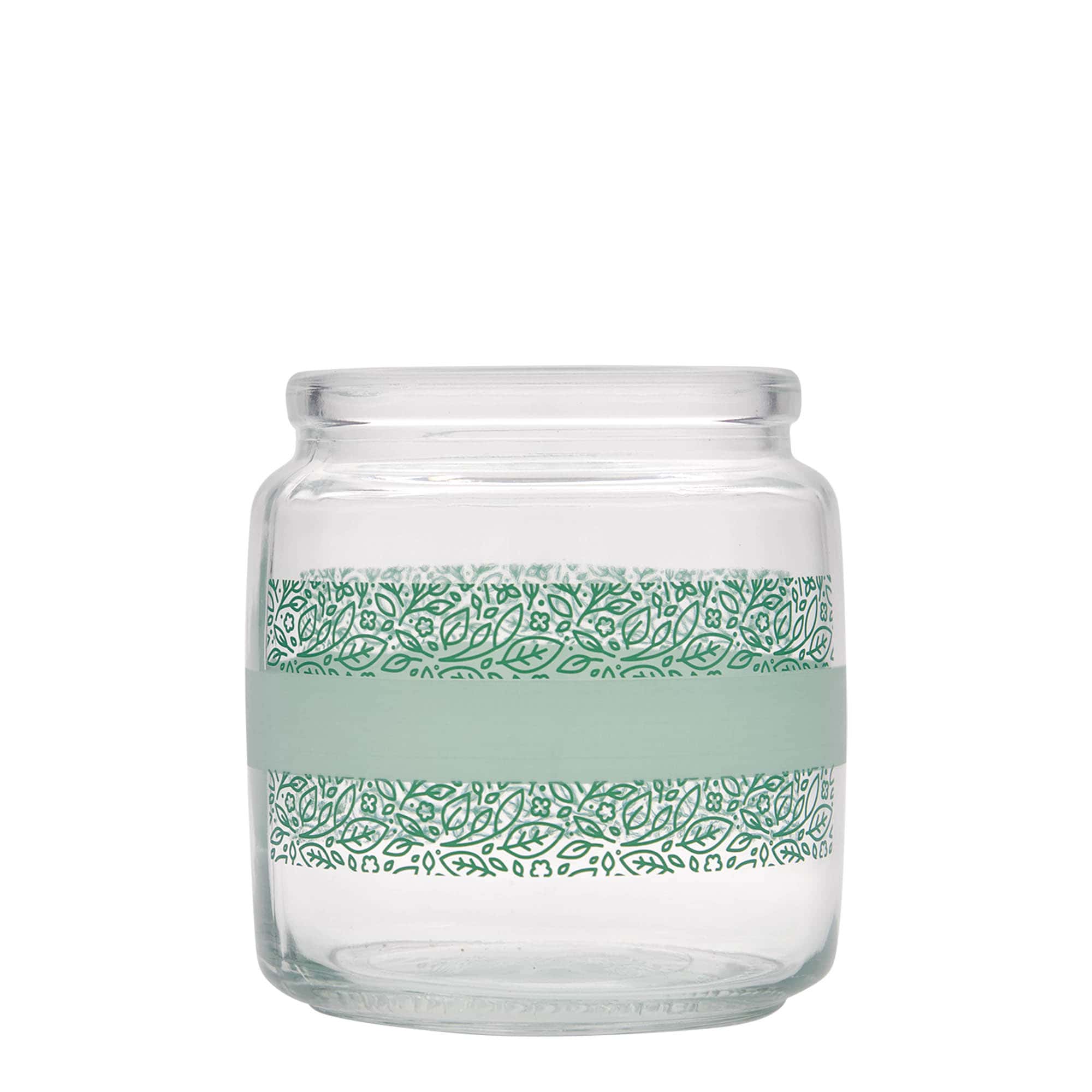 750 ml Mantar Kapaklı Cam Şişe 'Giara', Motif: Naturalmente verde, Ağız: Mantar