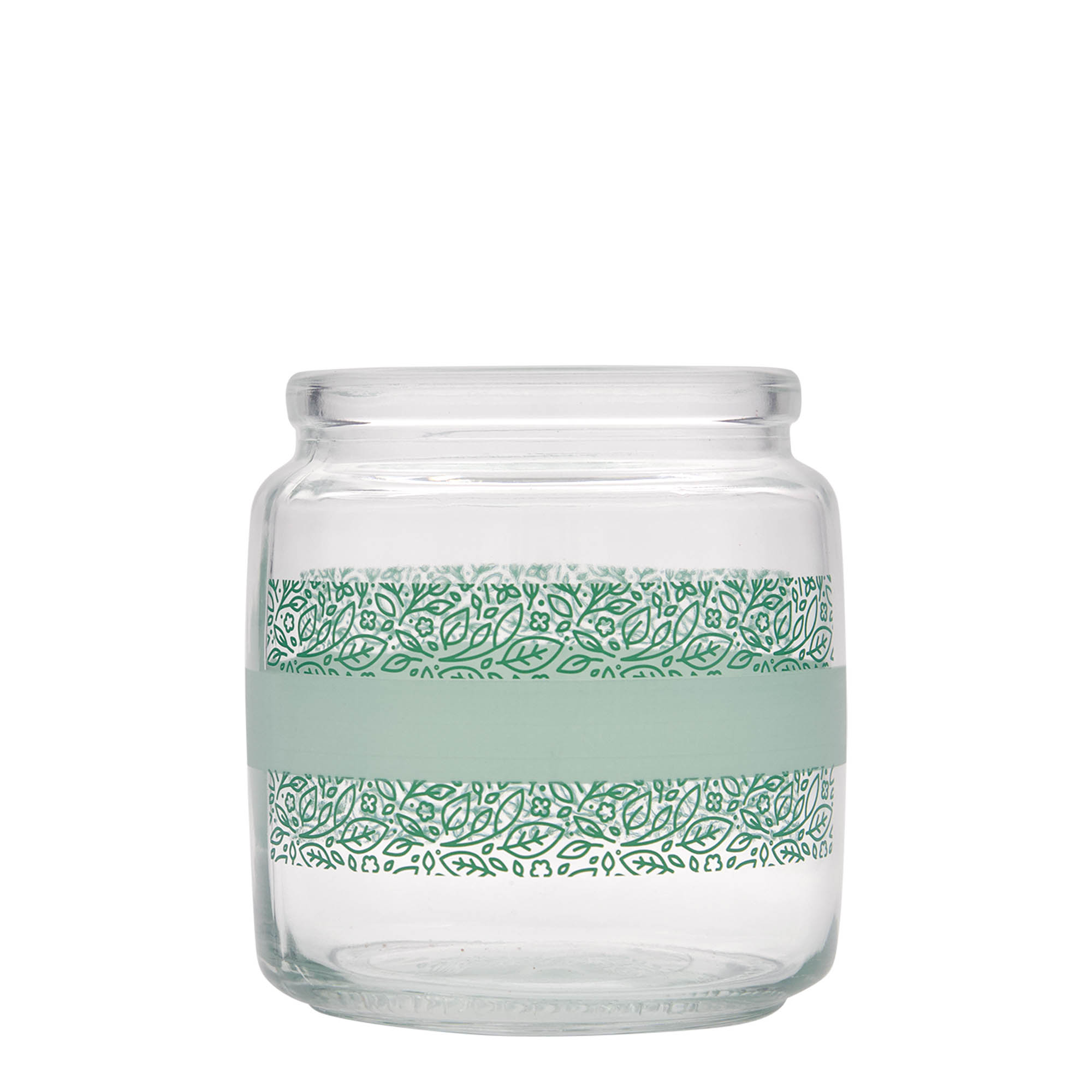 750 ml Mantar Kapaklı Cam Şişe 'Giara', Motif: Naturalmente verde, Ağız: Mantar