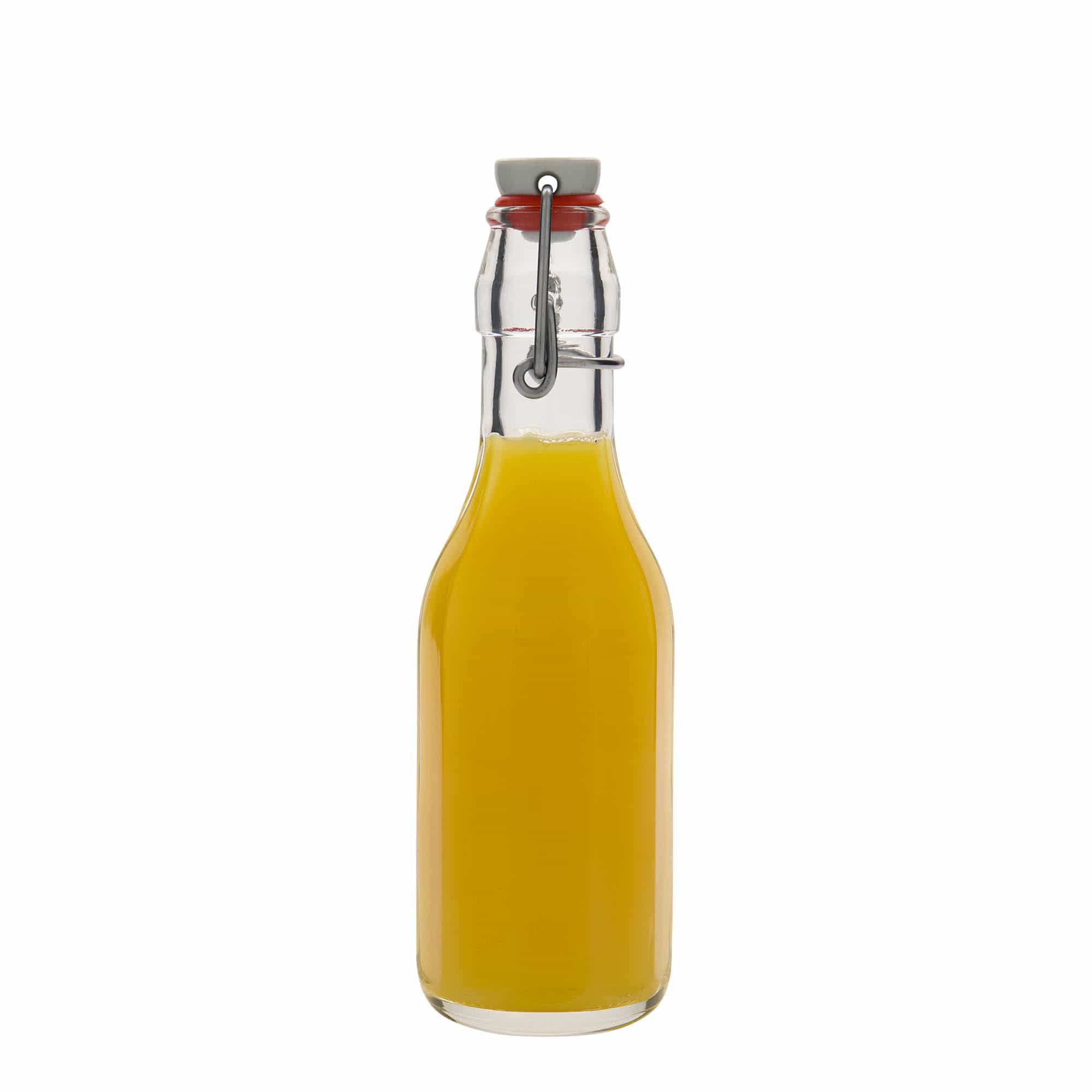 250 ml cam şişe 'Bravo', ongen, ağız: mandallı kapak