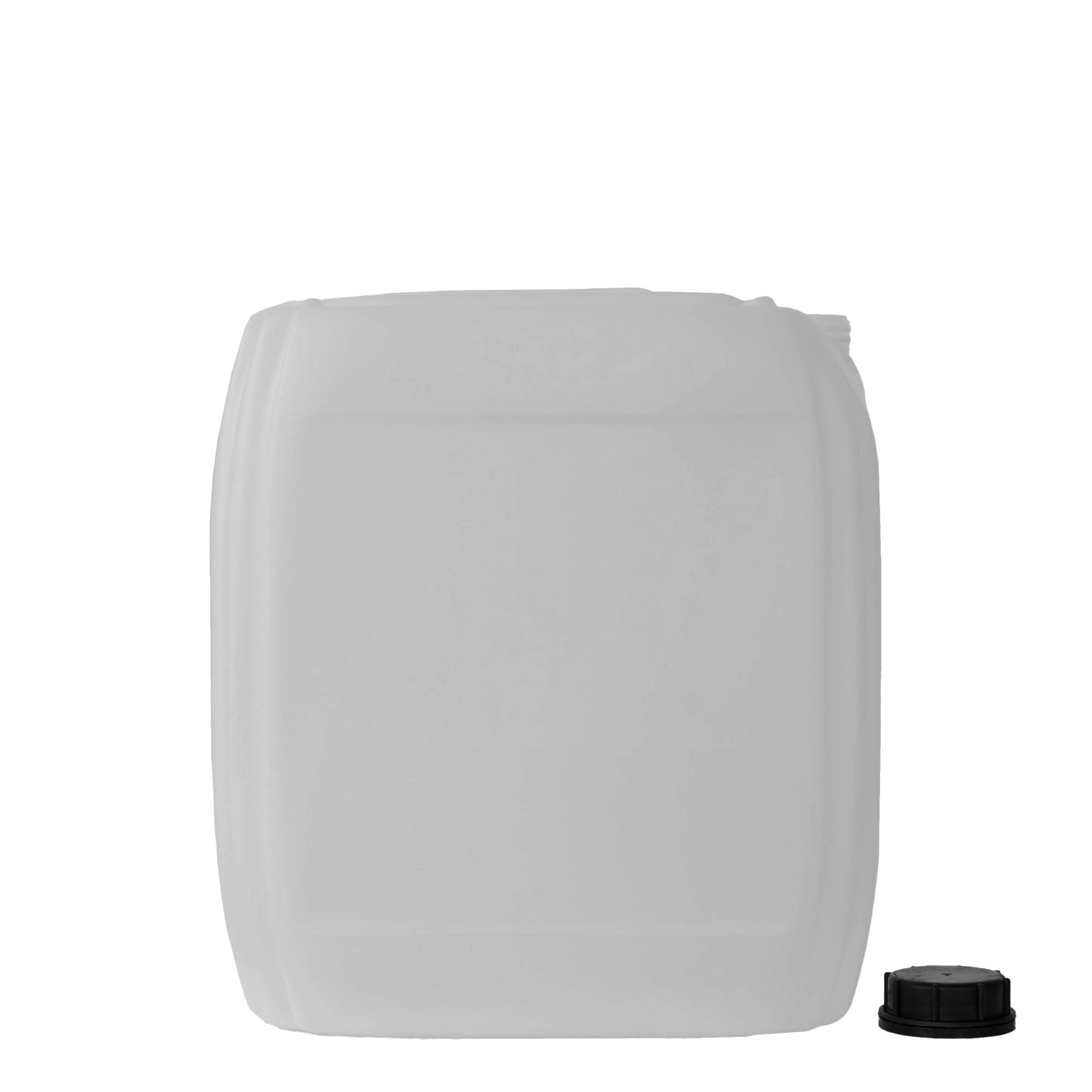 30 l Kanister, dikdörtgen, HDPE plastik, doğal, ağız: ND 60