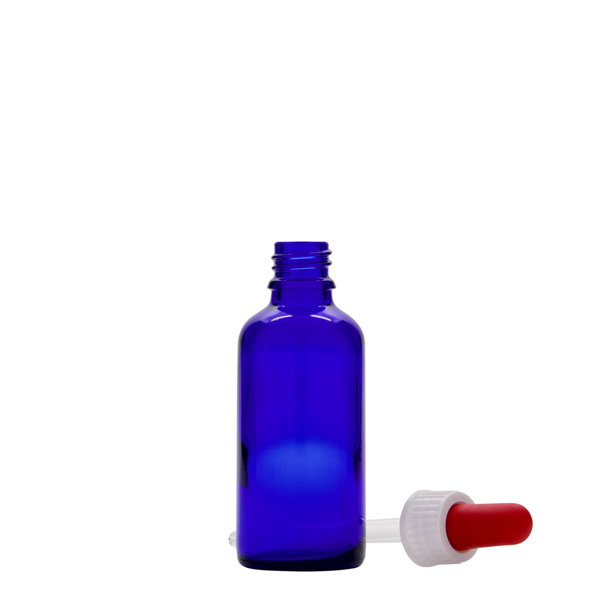 50 ml Pipet Şişesi Tıbbi, Cam, kral mavisi-kırmızı, Ağız: DIN 18 50 ml Pipet Şişesi Tıbbi, Cam, kral mavisi-kırmızı, Ağız: DIN 18
