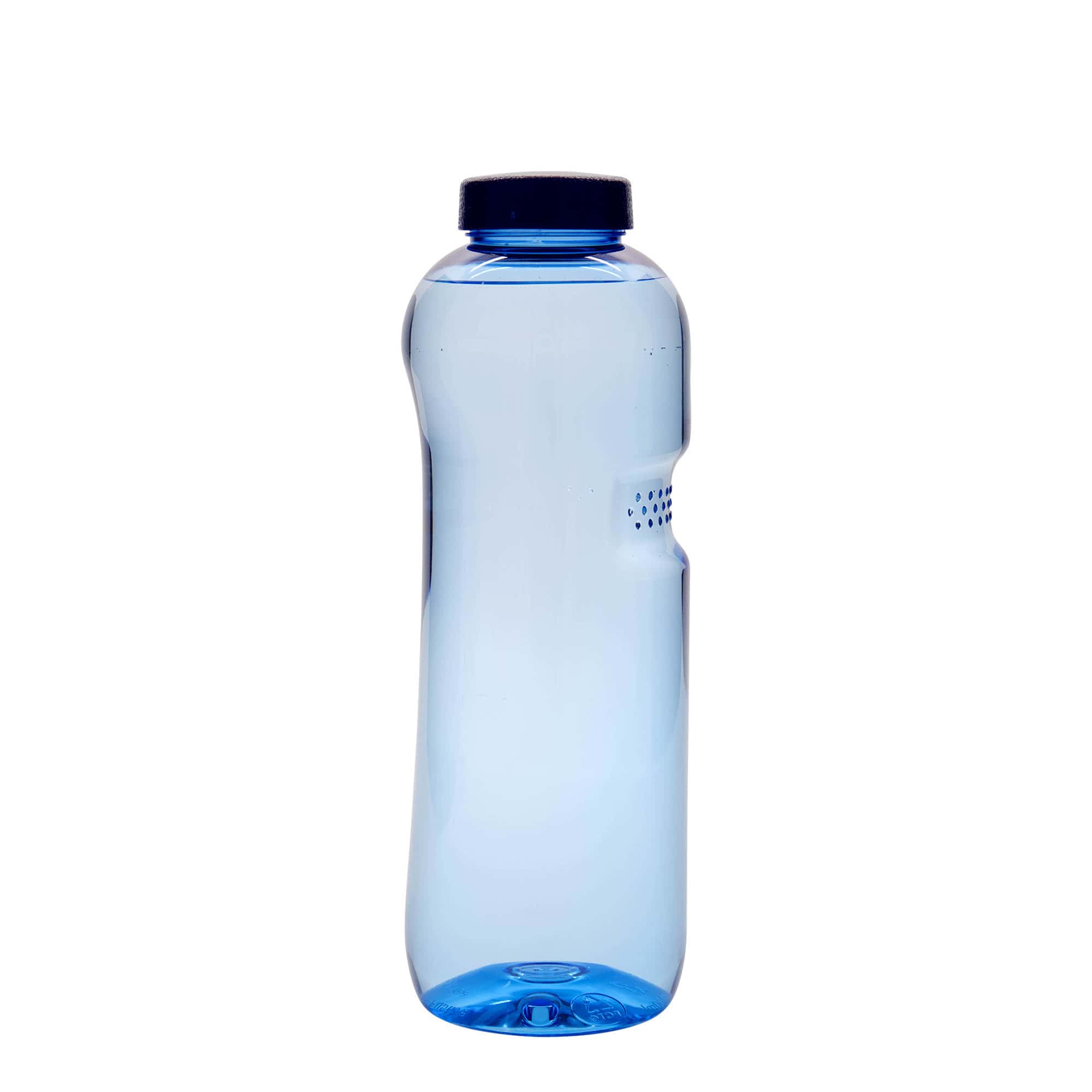 1.000 ml PET içme şişesi 'Kavodrink', plastik, mavi