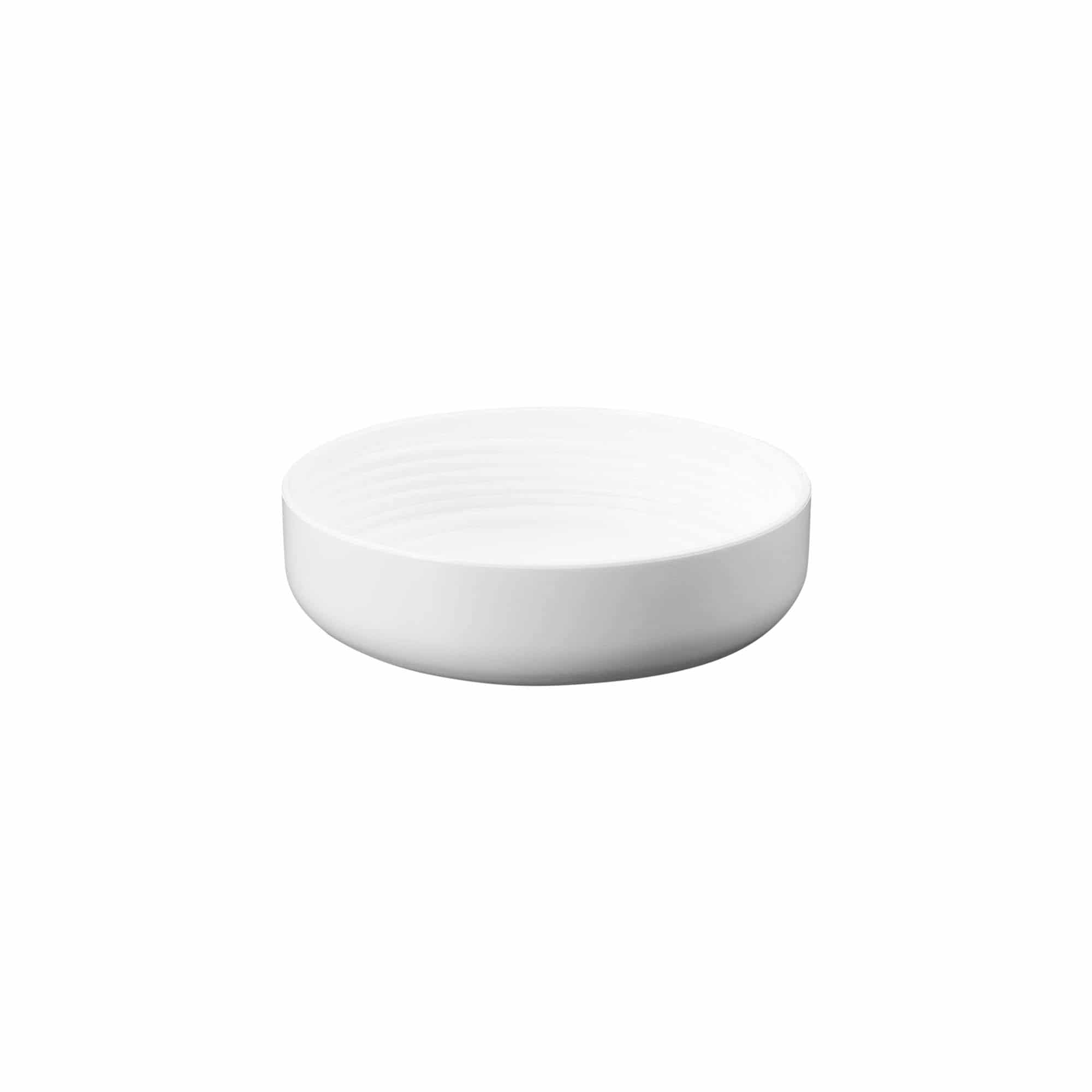 Vida kapak 150 ml 'Bianca' için, PP plastik, beyaz