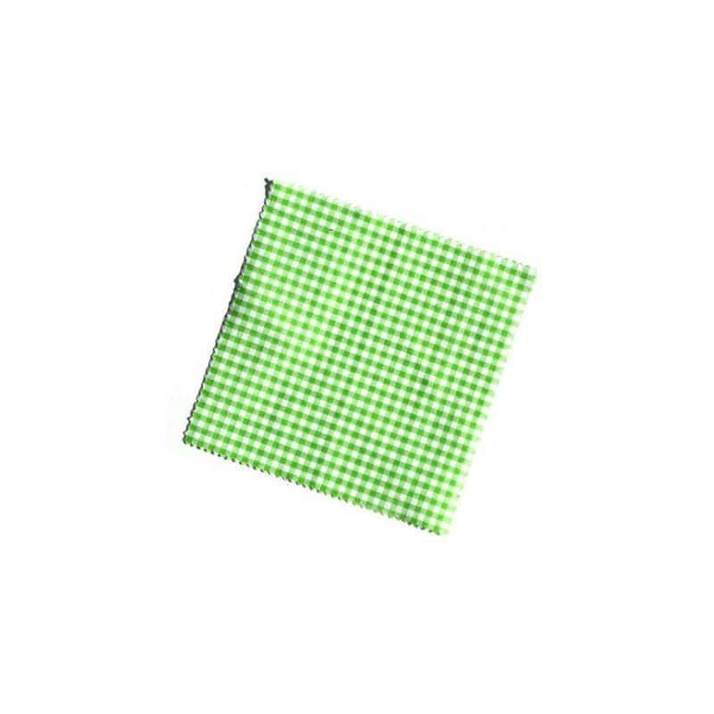 Kareli kumaş peçete 12x12, kare, tekstil, açık yeşil, ağız çapı: TO38-TO53