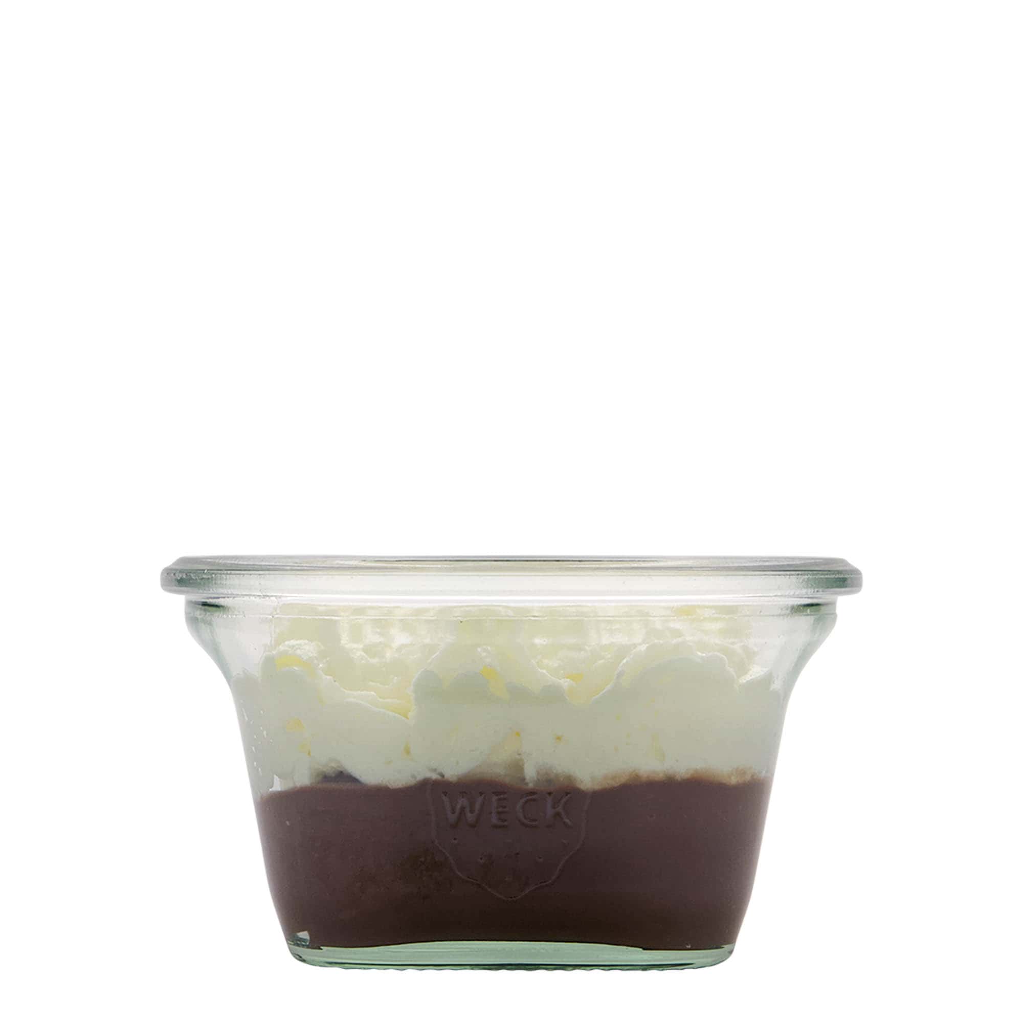 290 ml WECK-Quadroglas, kare, ağız: yuvarlak kenar