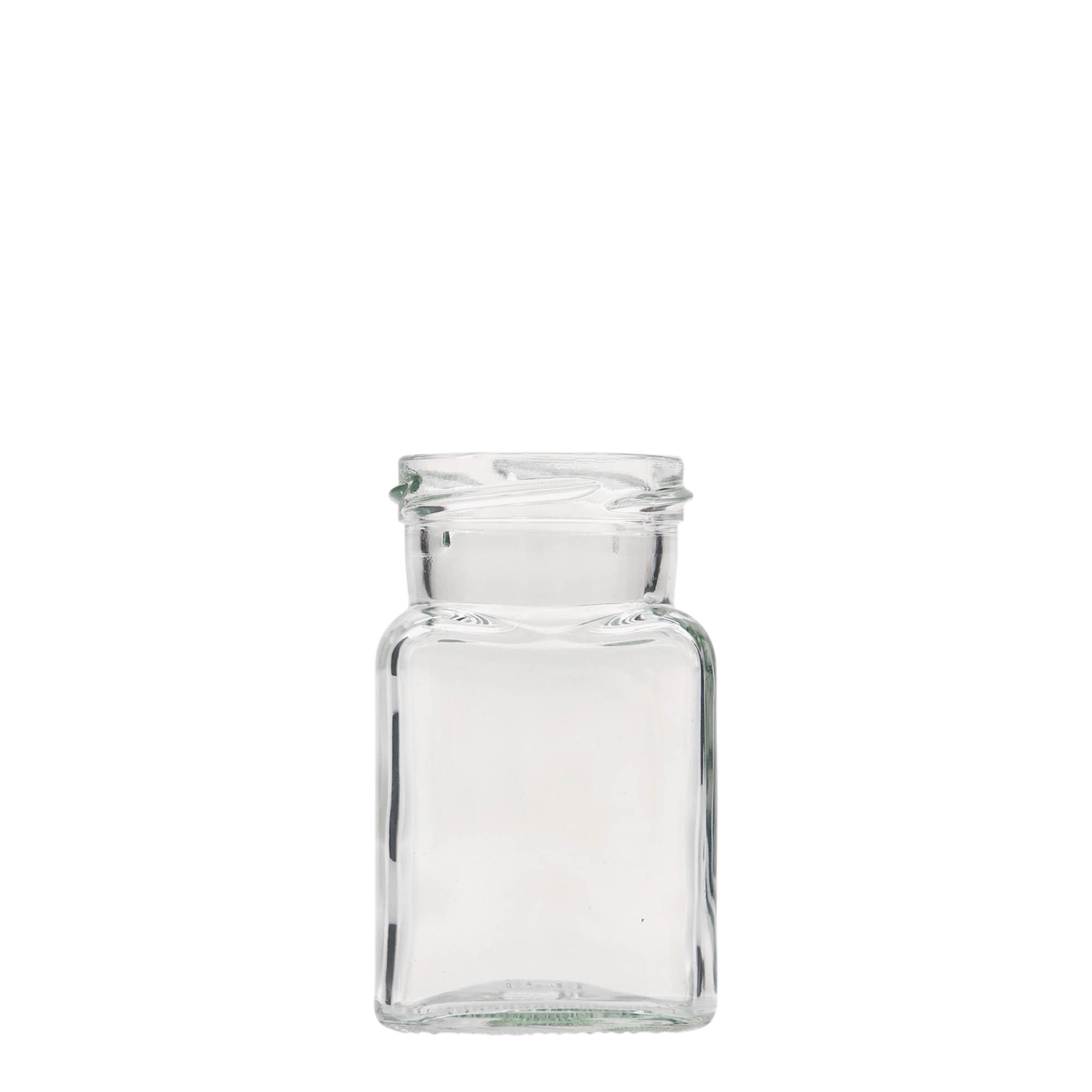 150 ml kare cam, ağız: vidalı kapak (TO 53)
